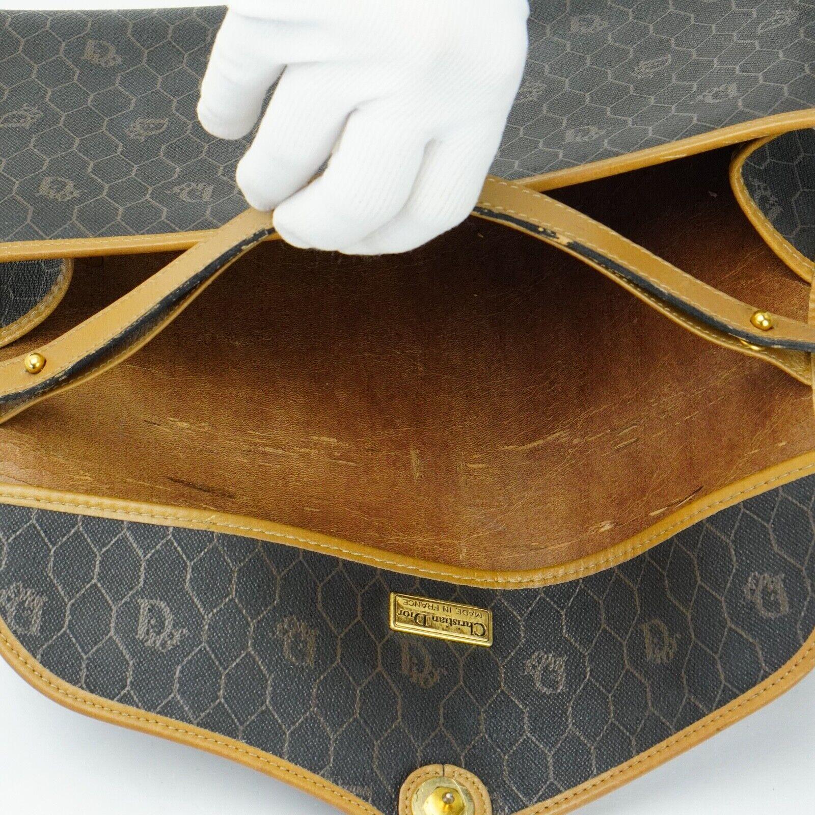 Christian Dior Crossbody x Clutch Bag Honeycomb - Image 9