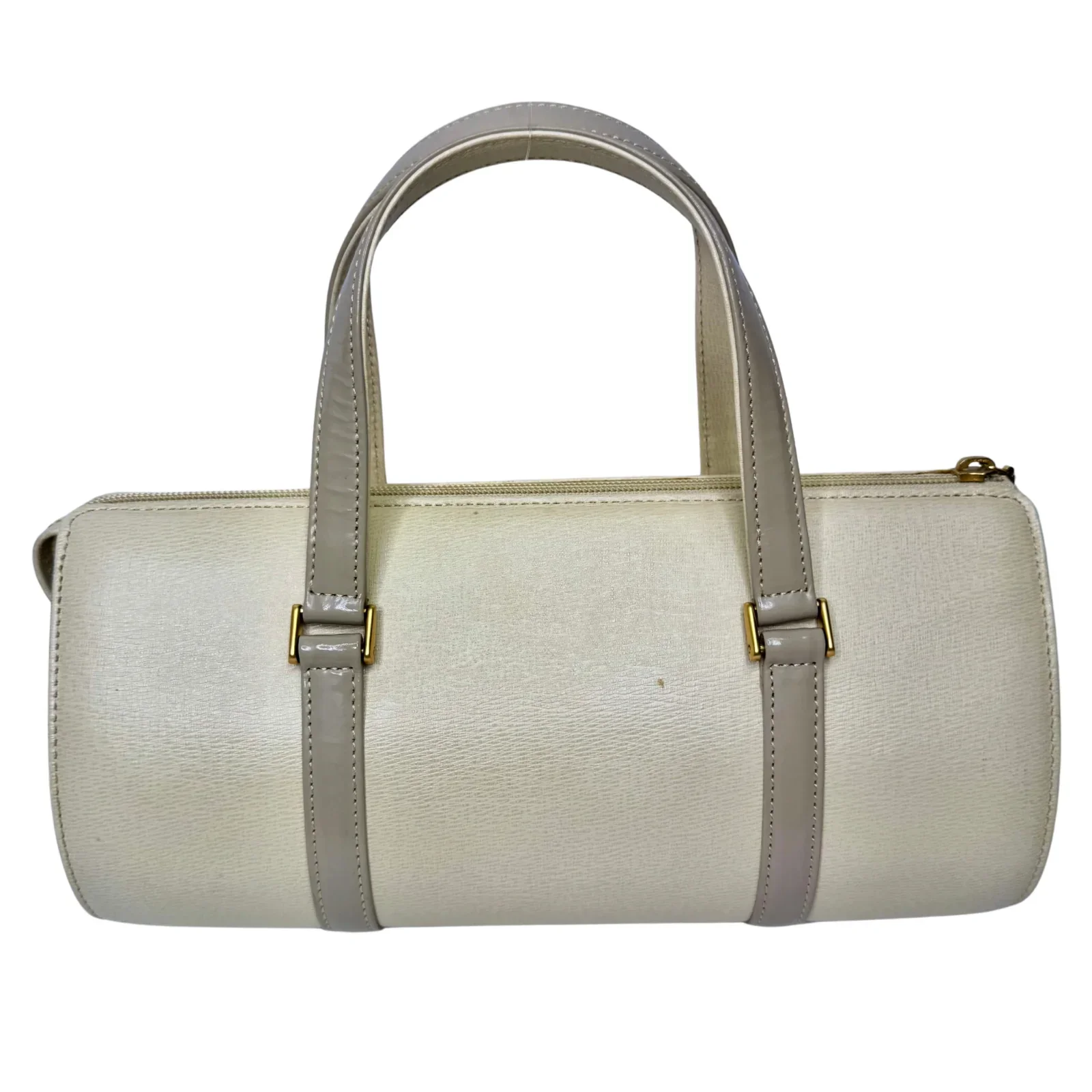 Burberry Mini Boston Bag Leather Beige - Image 3