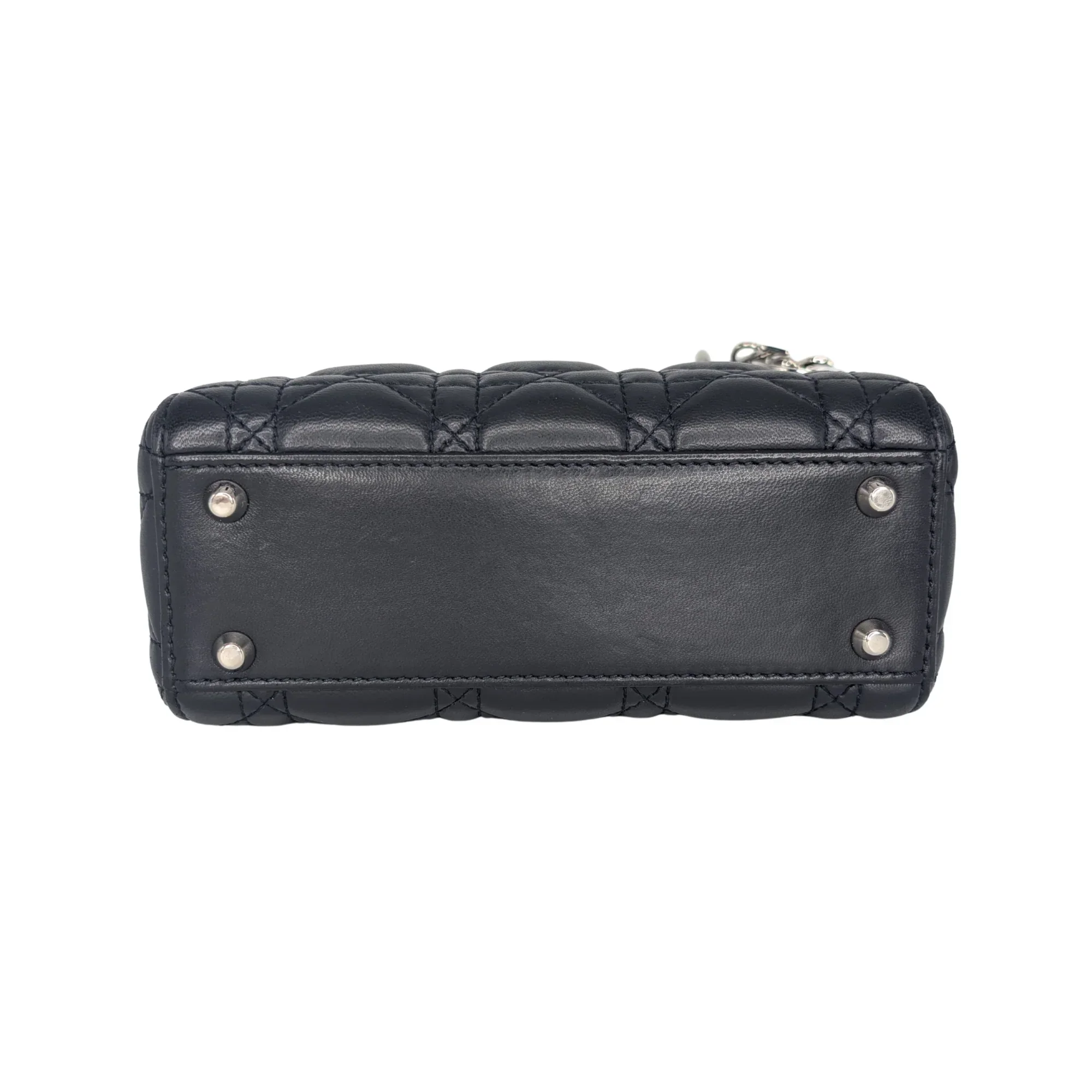 Christian Dior Lady Dior Cannage Mini Handbag Black - Image 9