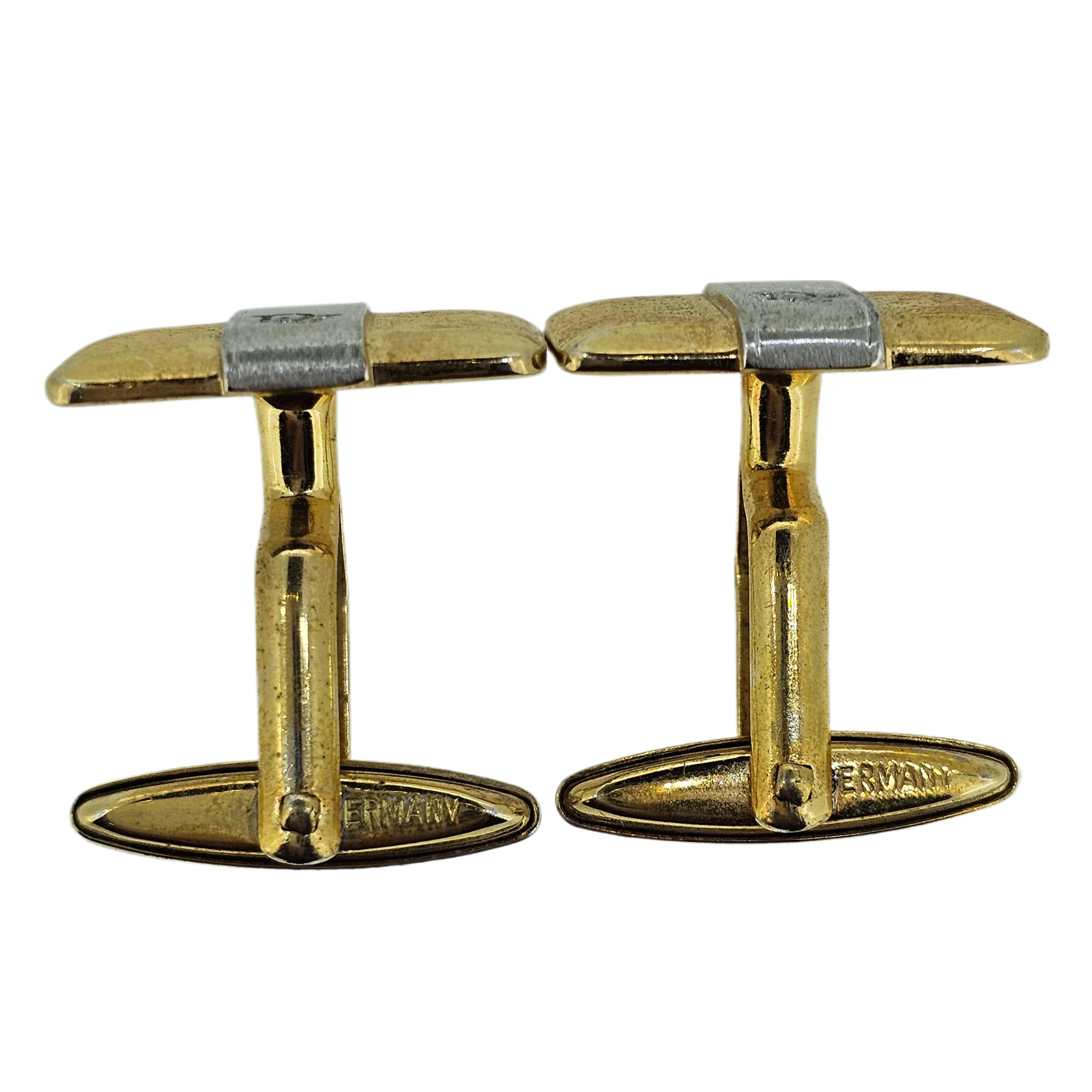 Dior Metal Gold-tone & Silver Cufflinks - Image 3