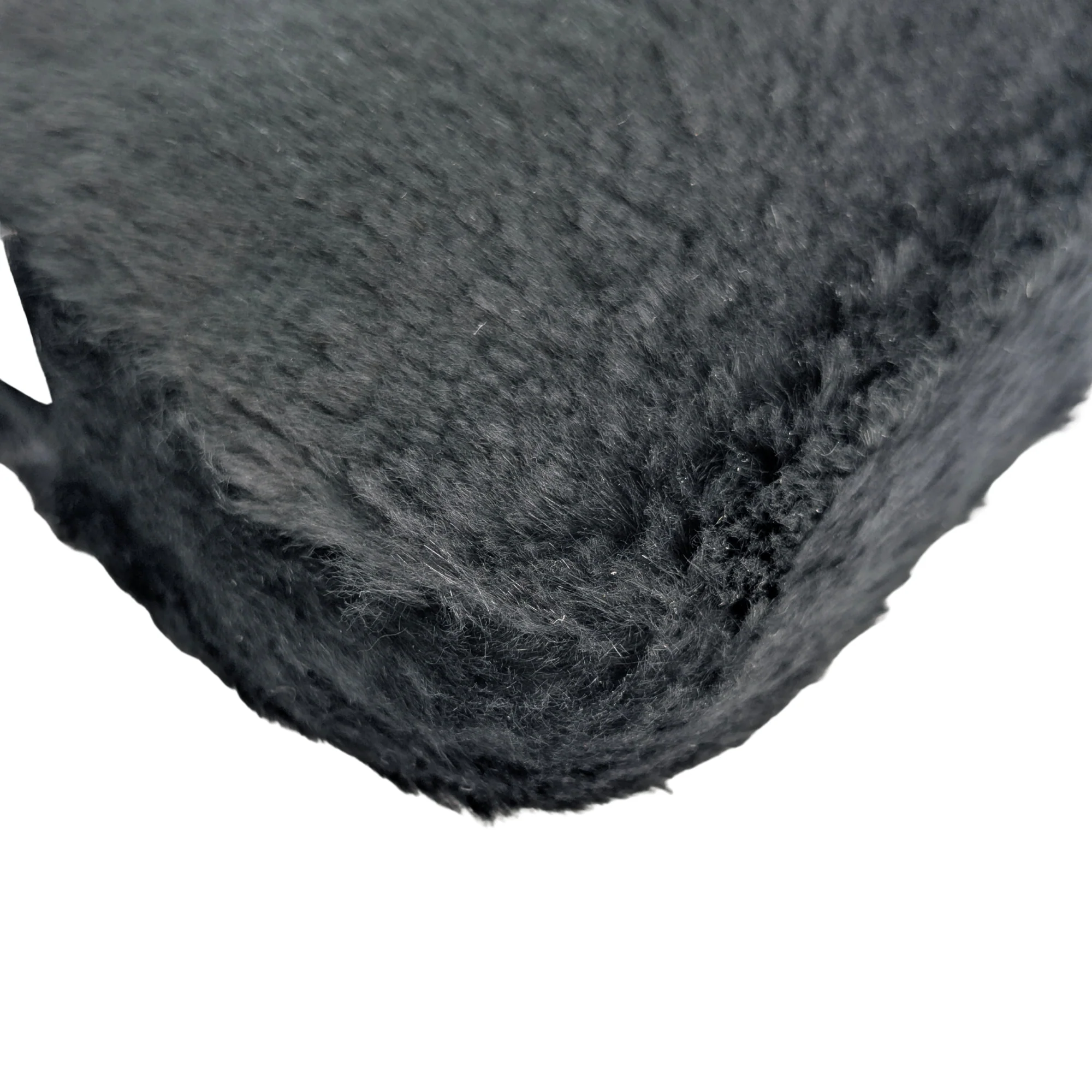 Fendi Rabbit Fur Baguette Handbag Black - Image 10