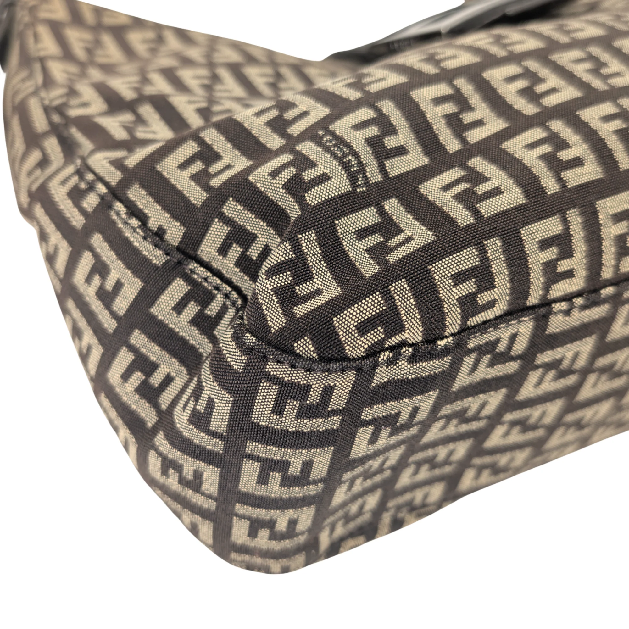 Fendi Zucchino Mamma Canvas Shoulder Bag - Image 13