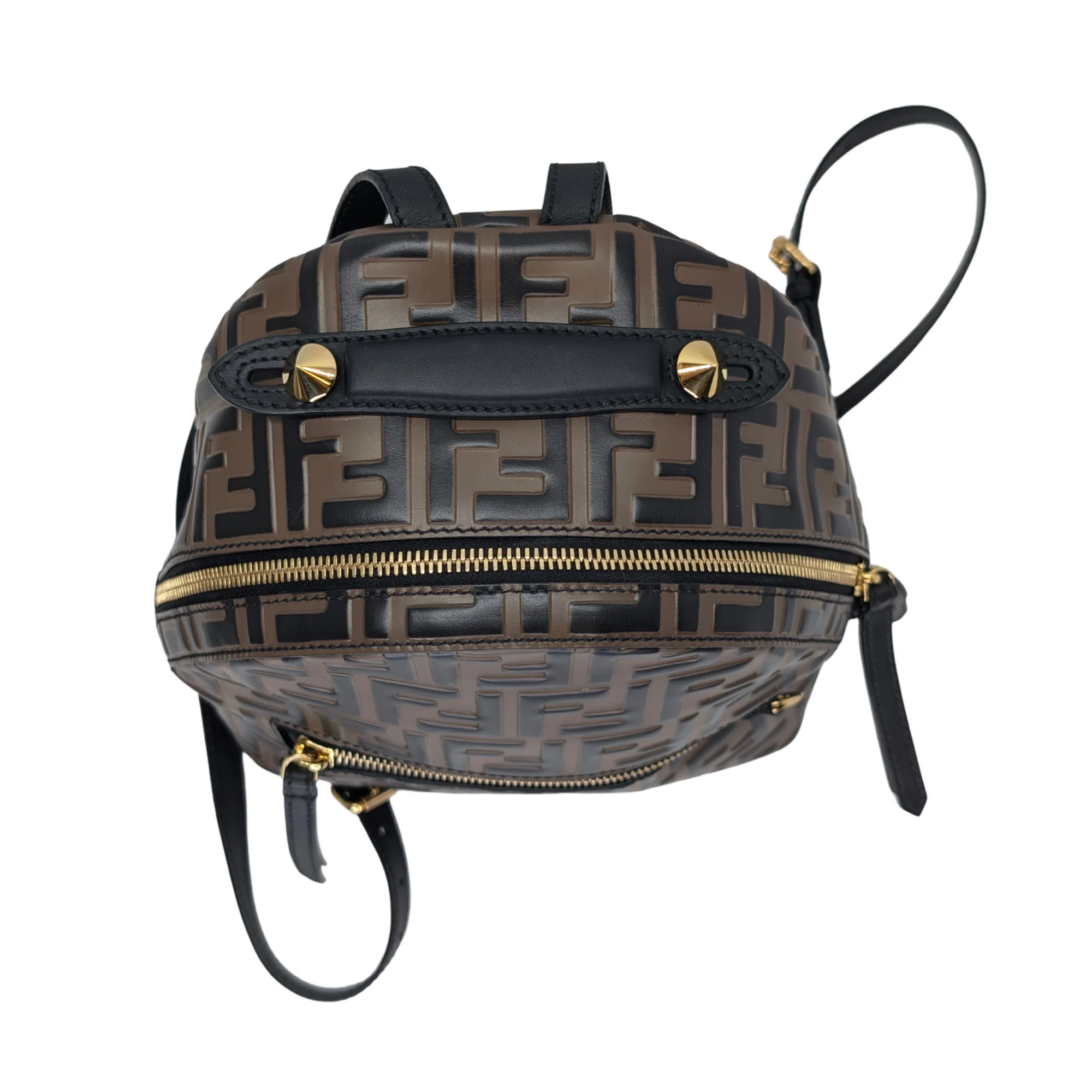 Fendi Zucca Pattern Mini FF Backpack Brown - Image 5