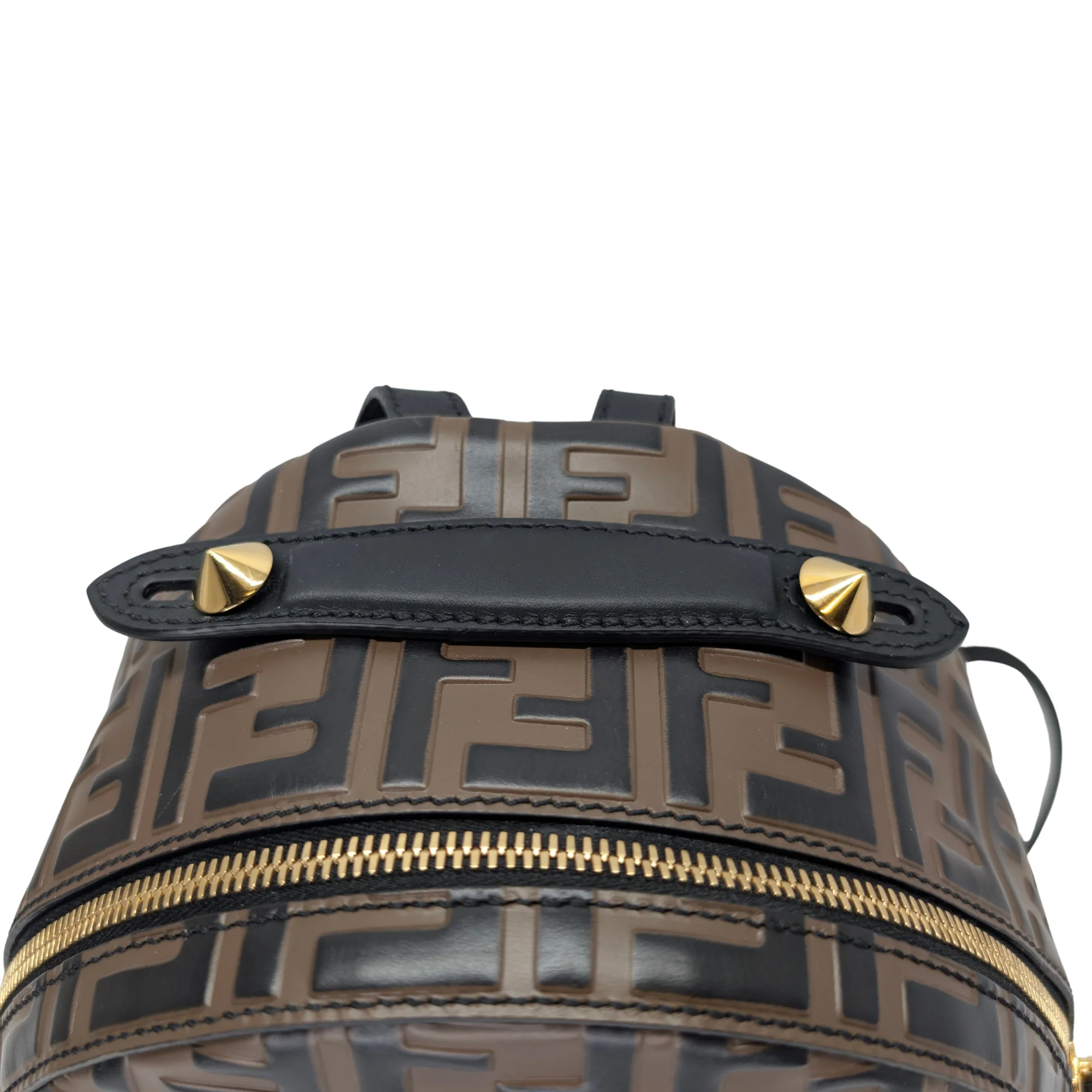 Fendi Zucca Pattern Mini FF Backpack Brown - Image 7