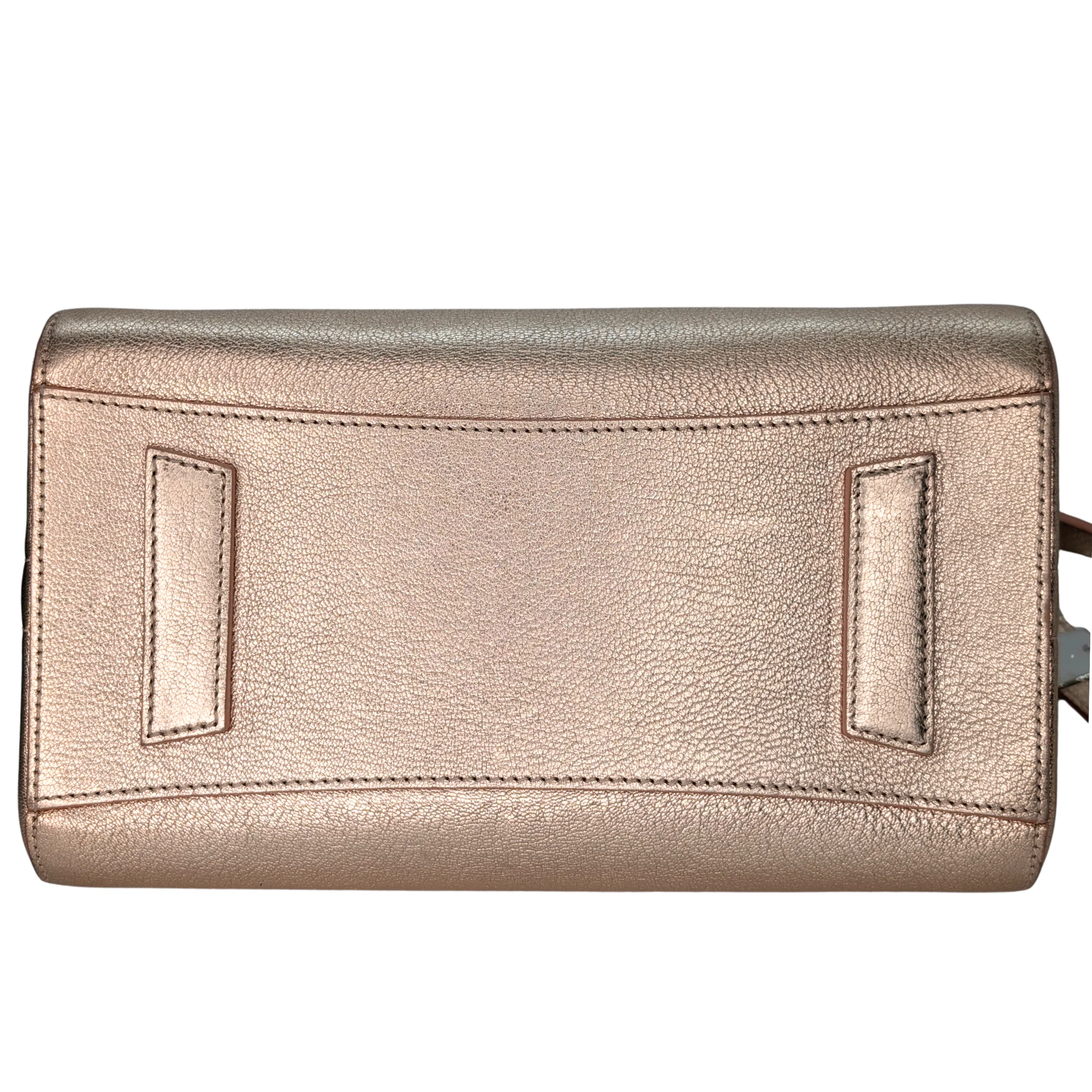 Givenchy Antigona Small Sugar Goatskin Metalic Pink Bag - Image 6