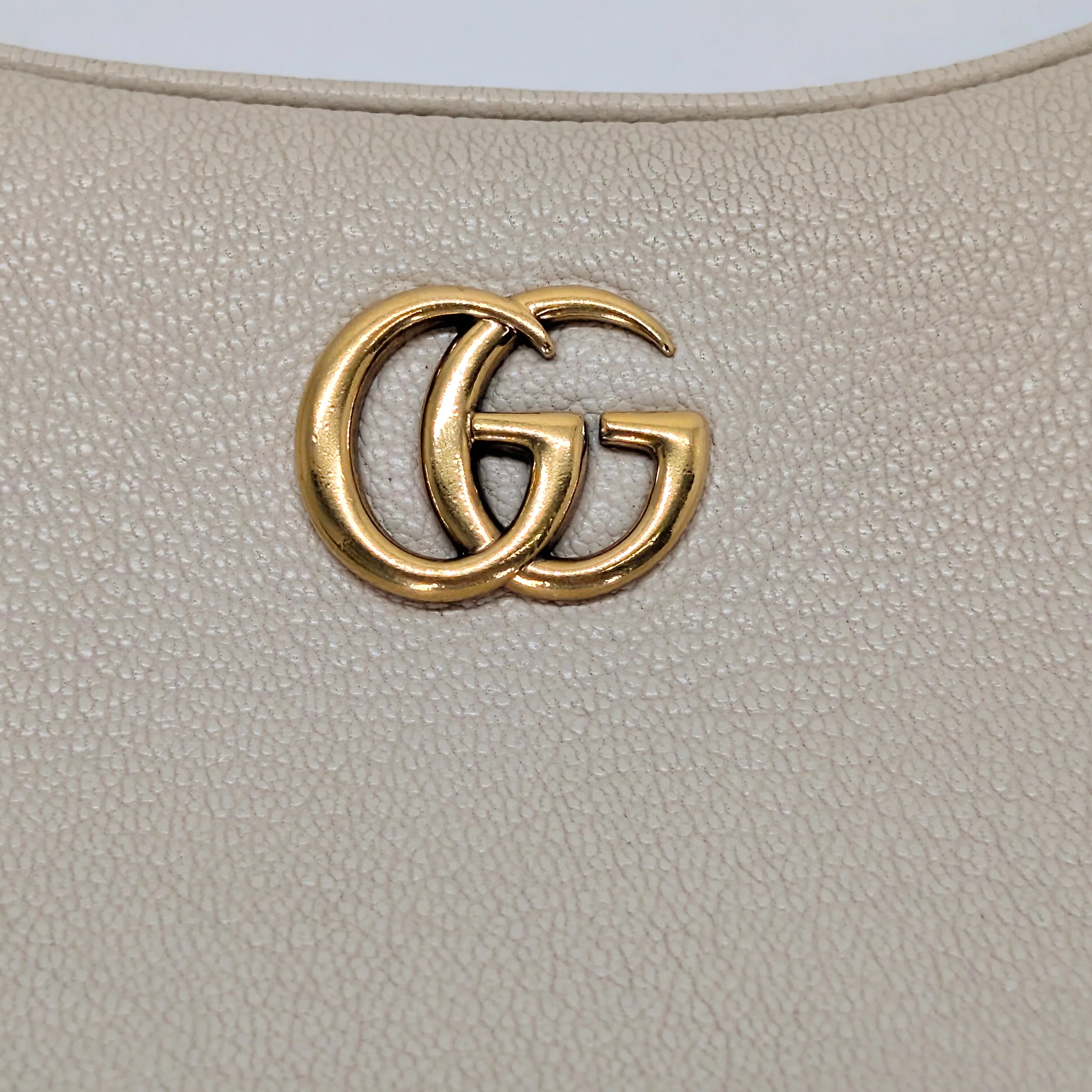 Gucci Aphrodite small shoulder Bag Leather Beige - Image 13