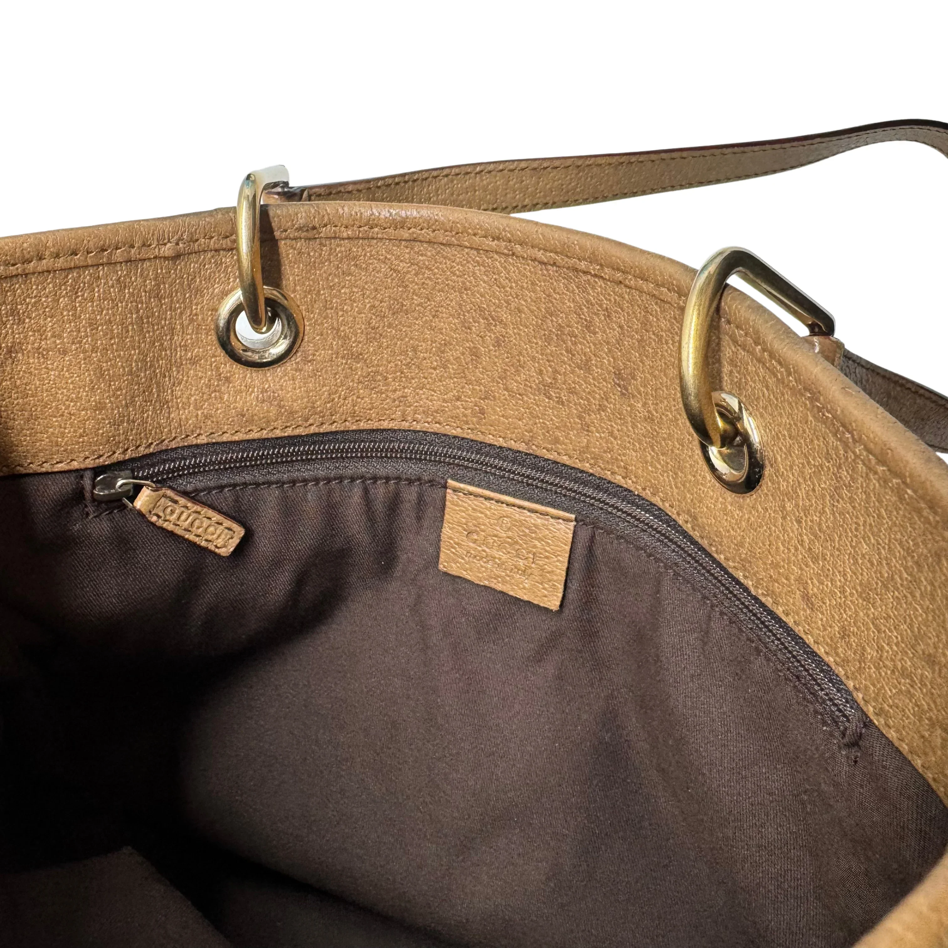 Gucci GG Canvas Tote Bag Brown - Image 8
