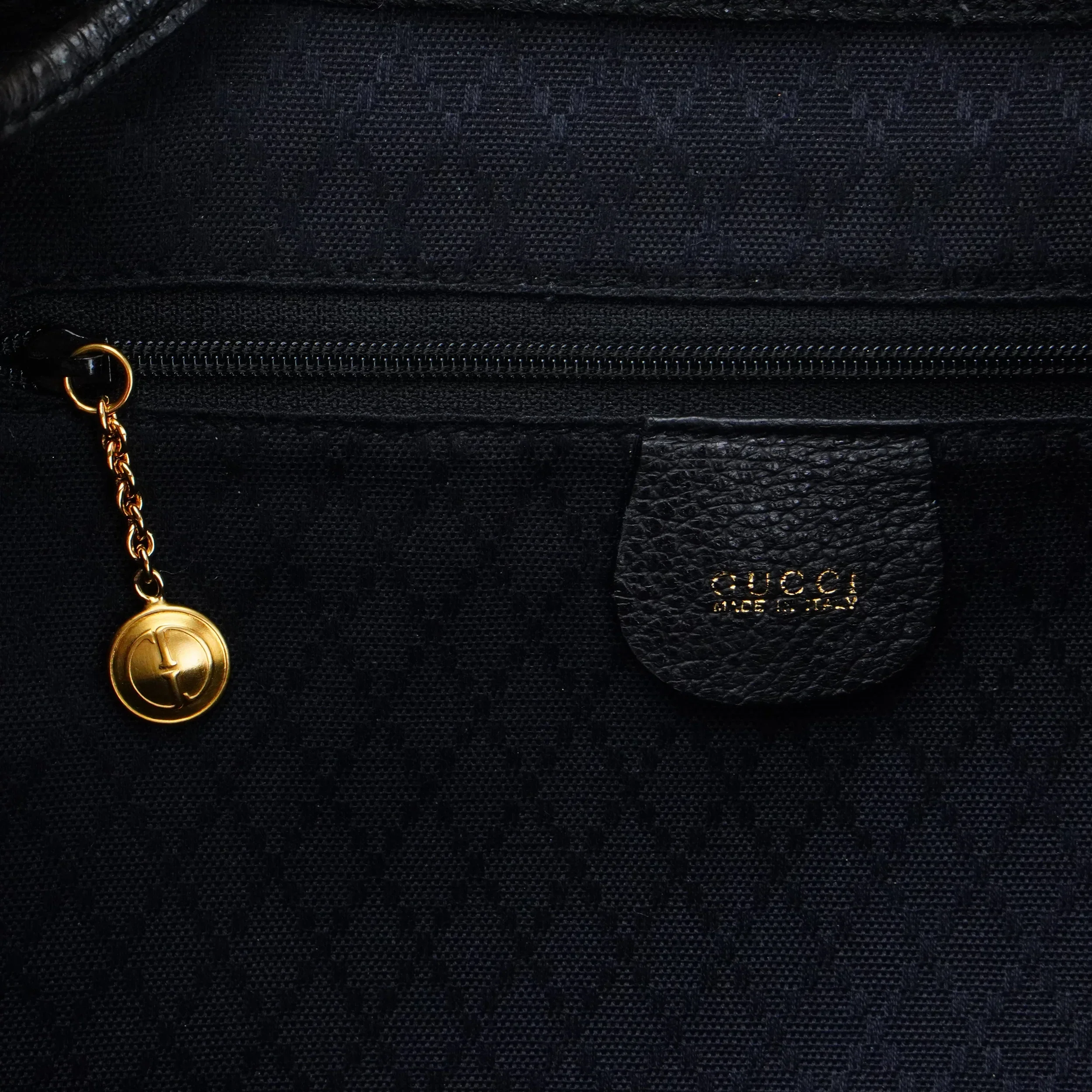 Gucci Black Bamboo/Suede Backpack Bag - Image 10