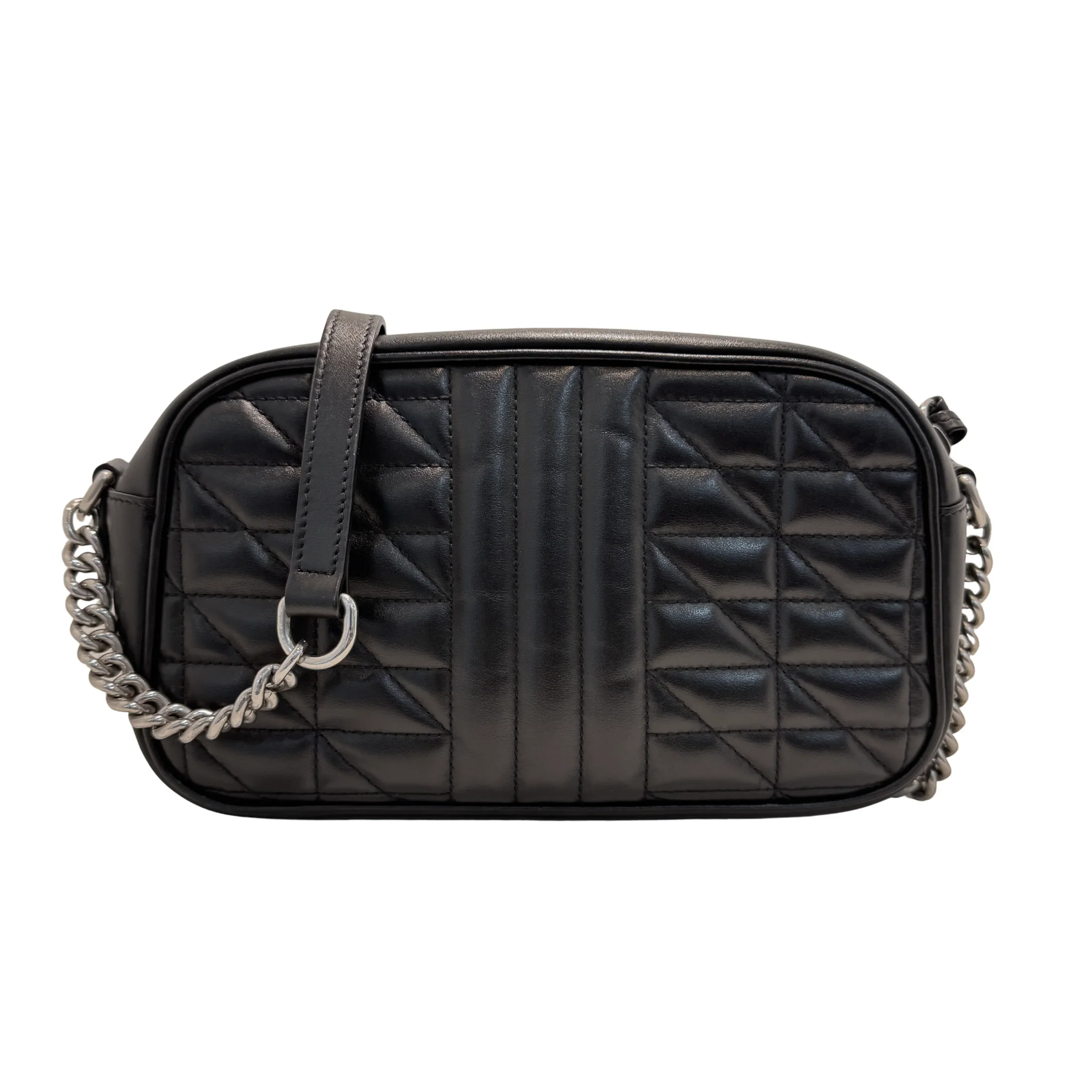 Gucci Marmont Small Shoulder Bag Leather Black - Image 3