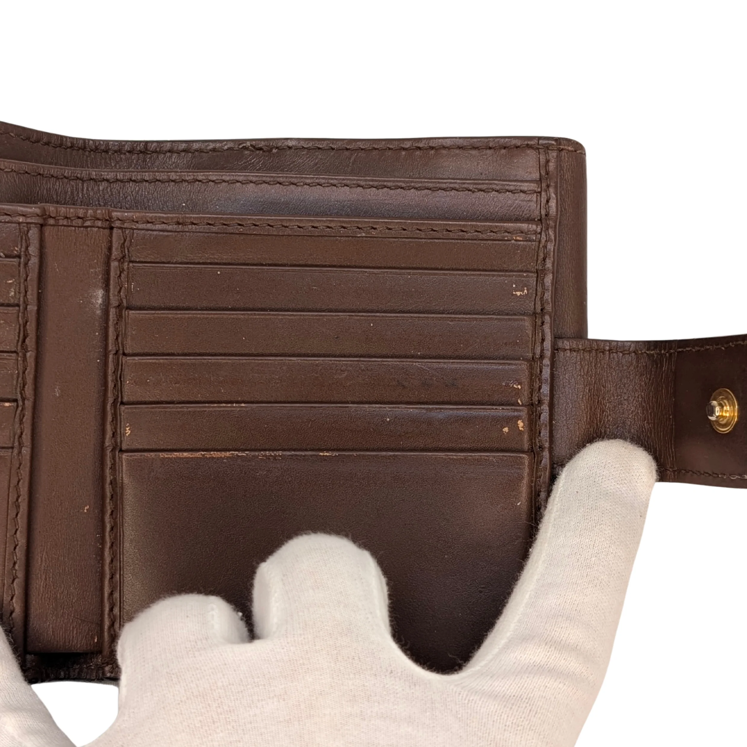 Gucci Trifold Wallet GG Supreme Brown - Image 13