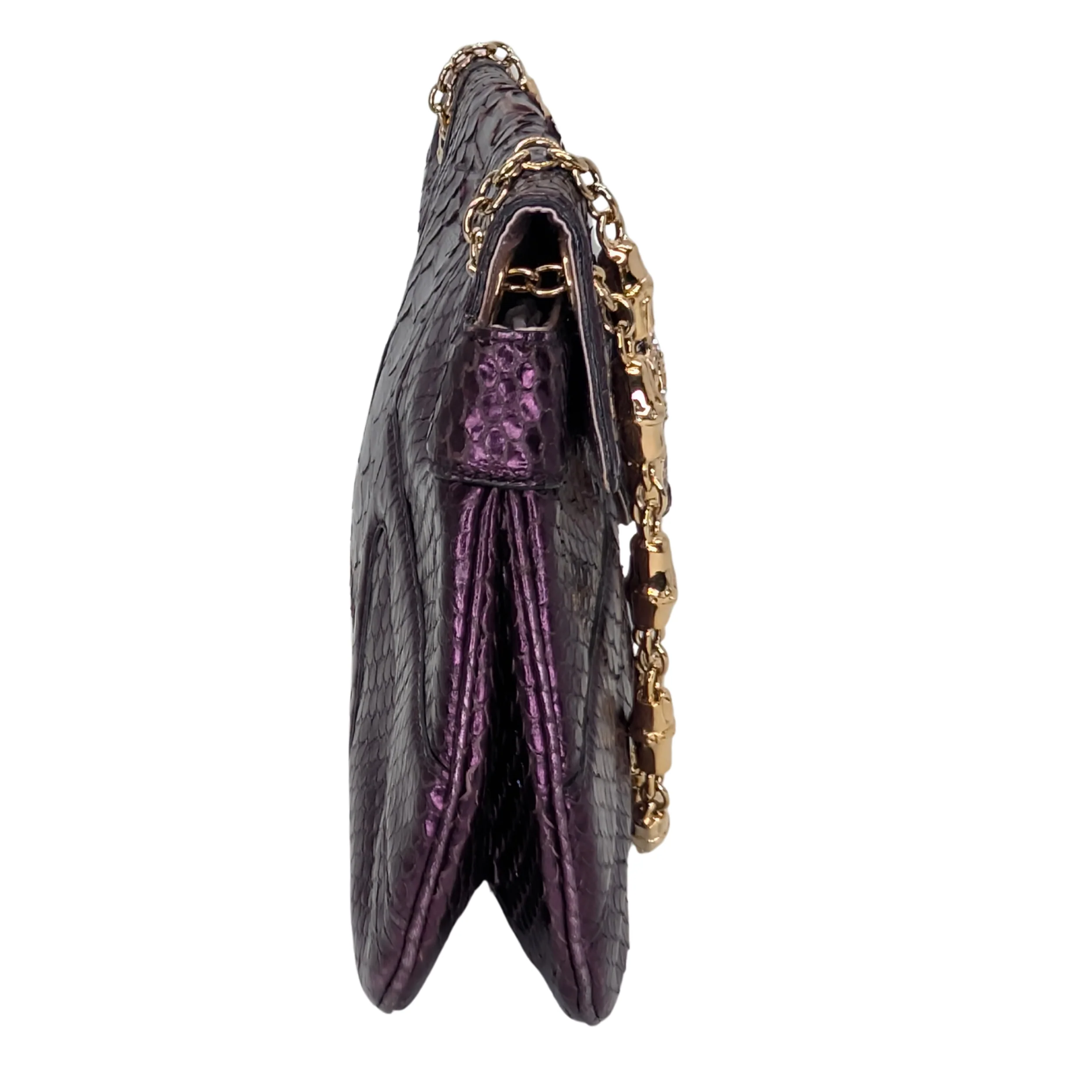 Gucci x Tom Ford Python Dragon Motif Hand bag Purple - Image 3