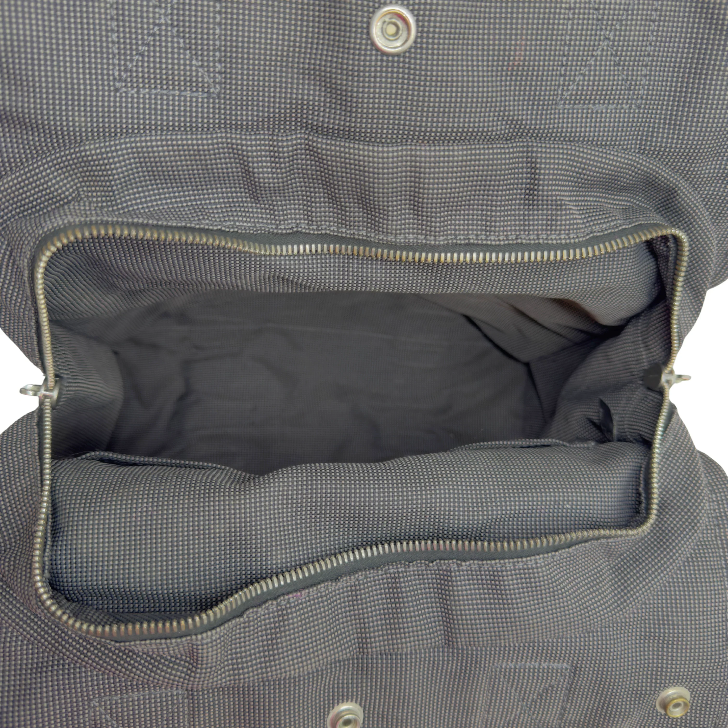 Hermés Herline Backpack Canvas Grey - Image 7