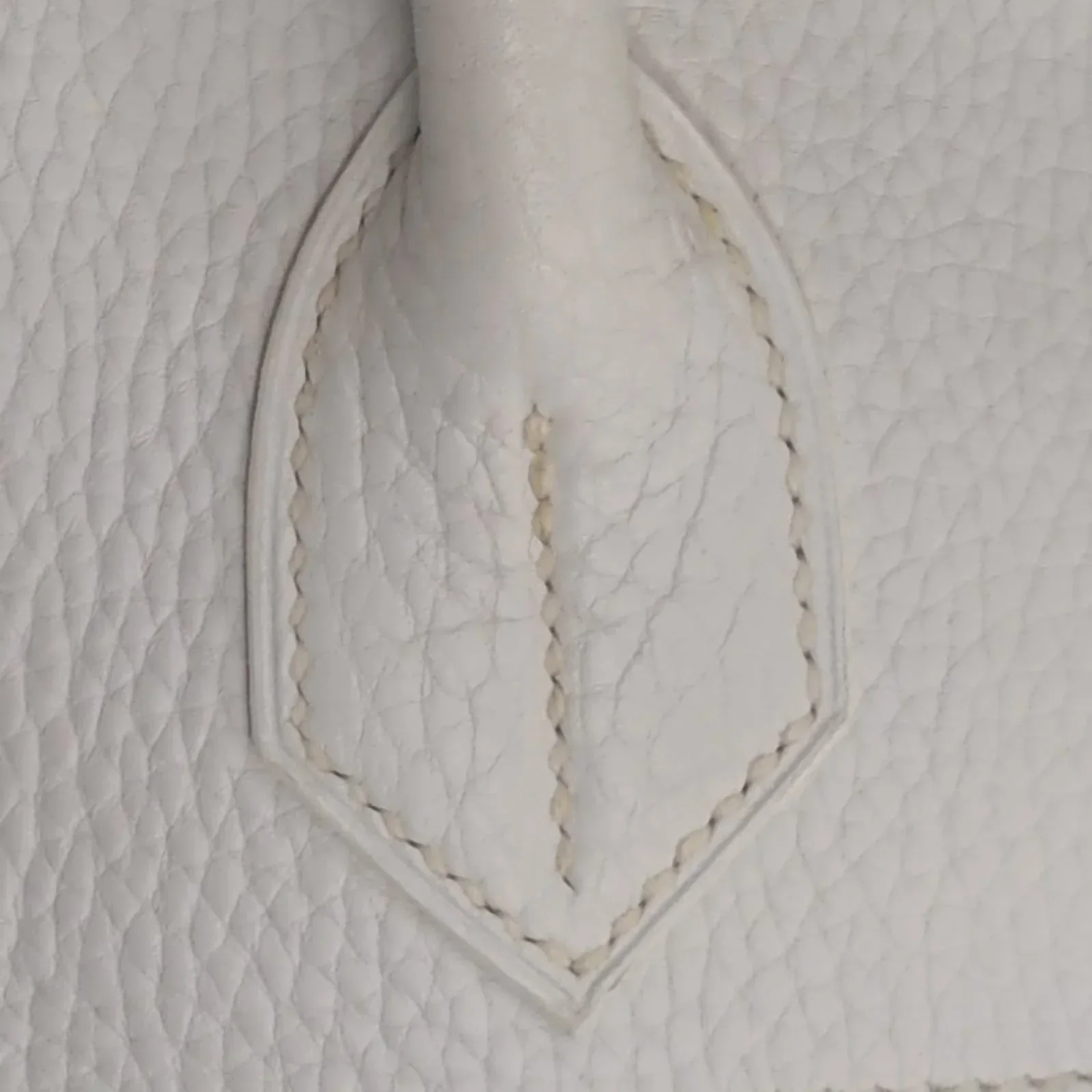 Hermès Birkin Shoulder 42 White Etoupe Clemence Palladium Hardware □J Stamp - Image 20