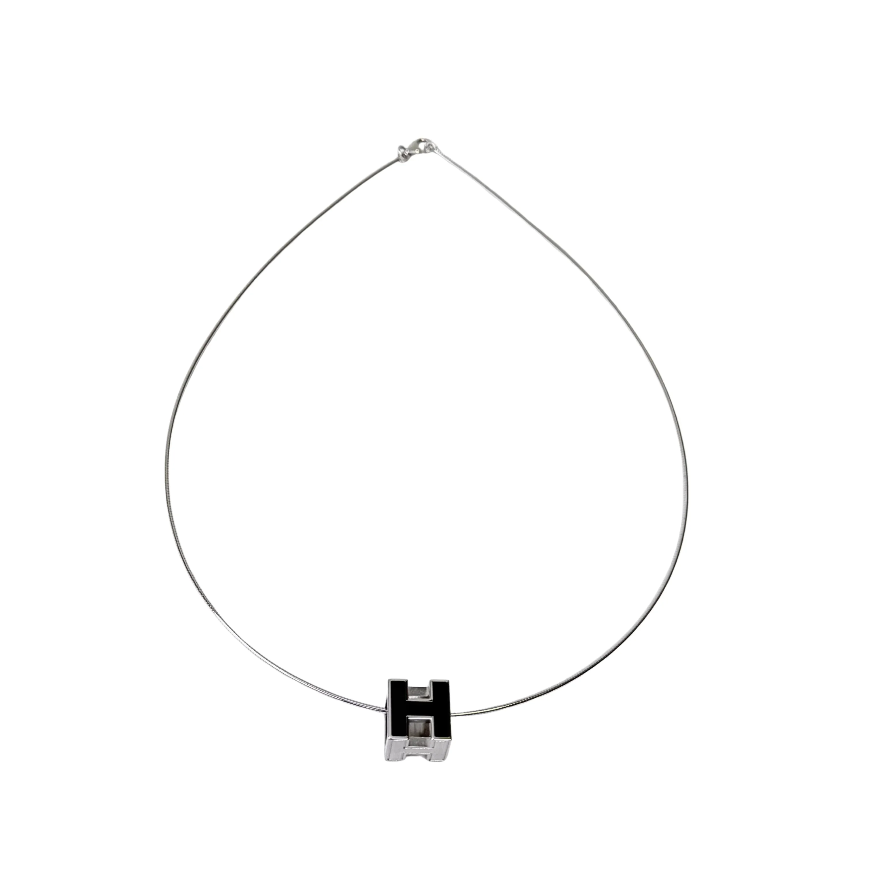 Hermés H Cube Necklace - Image 7
