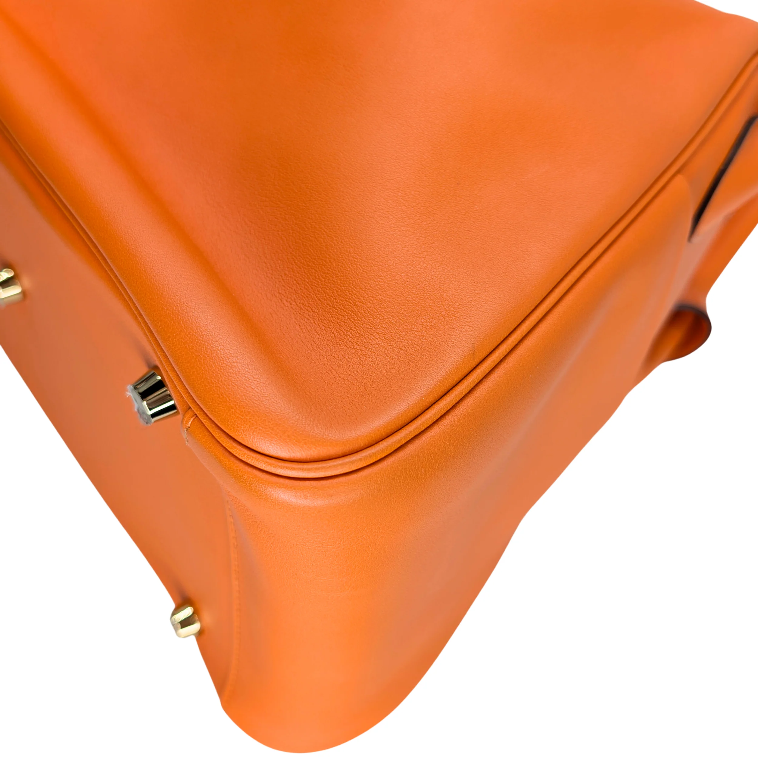 Hermes Lindy 30 Swift Leather Orange LGHW X Stamp - Image 11