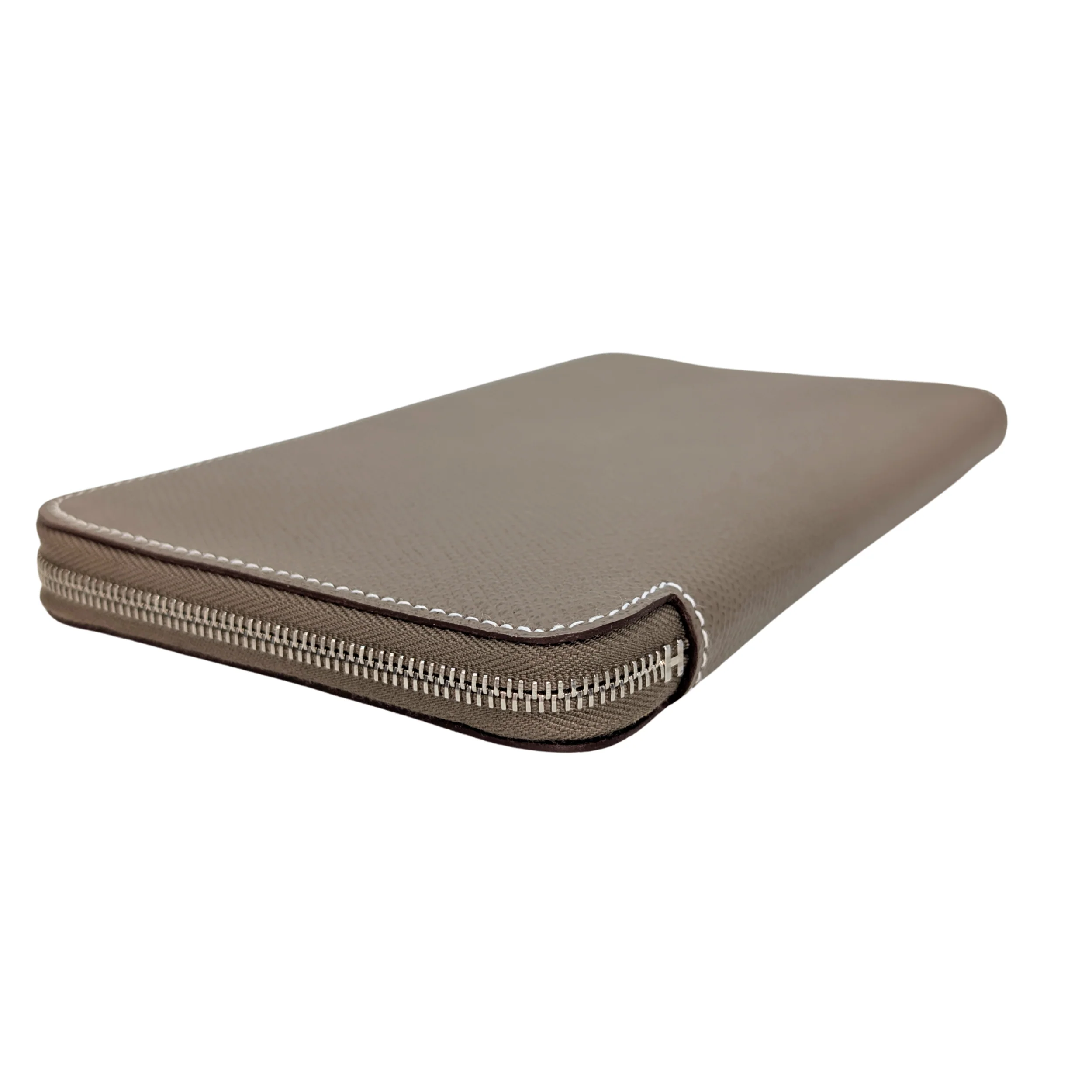 Hermes Silk'In Classique long wallet Epsom étoupe - Image 8