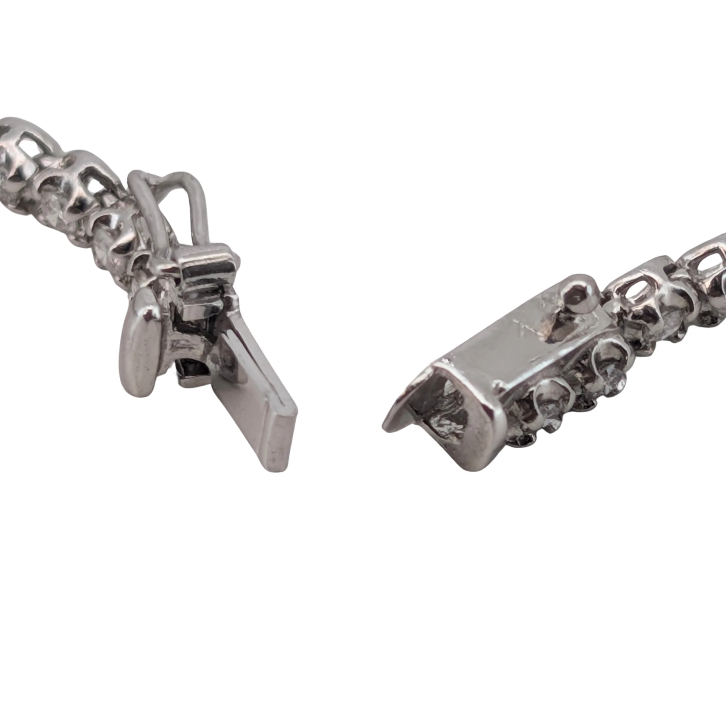 3.00Ct Natural Diamond Tennis Necklace On Platinum - Image 12