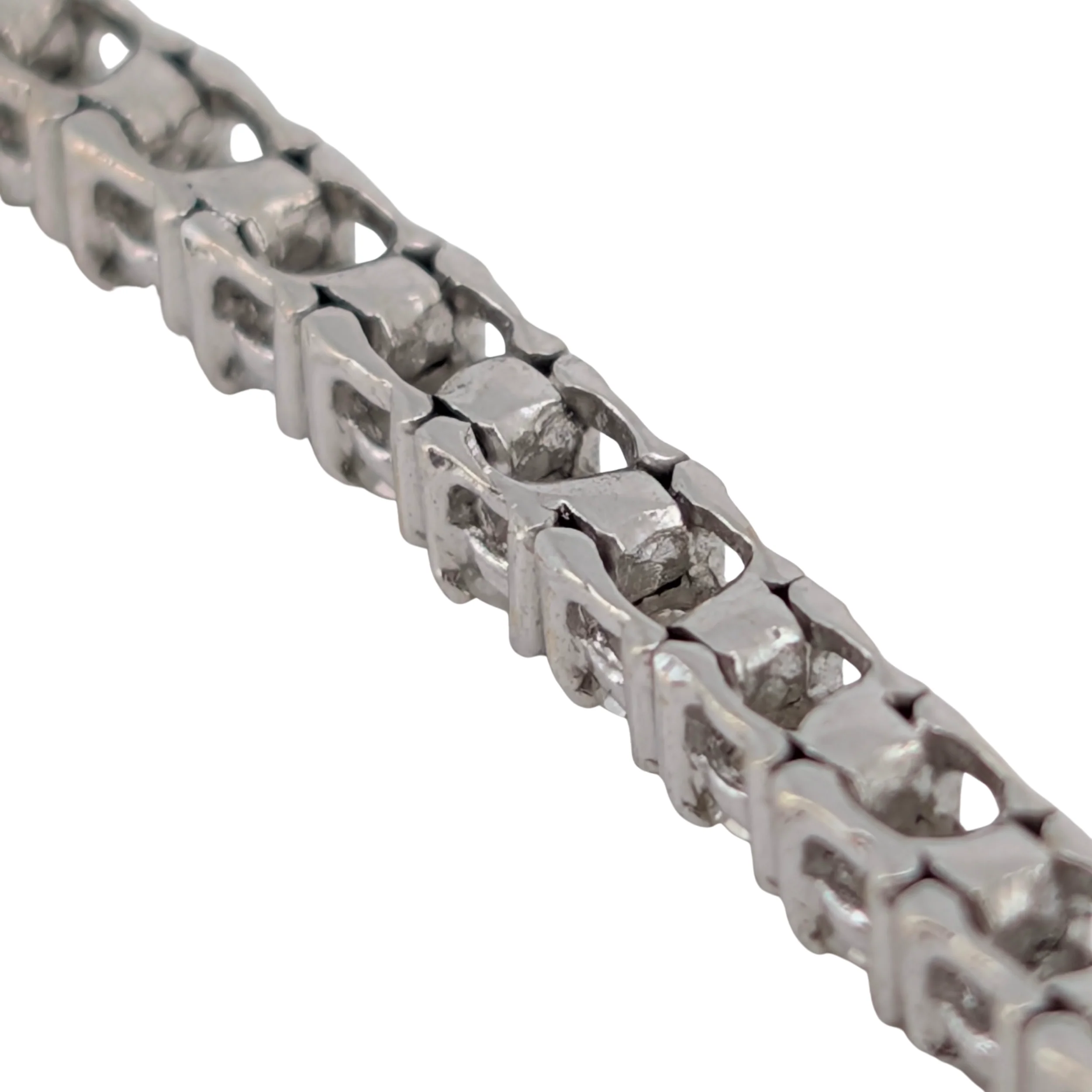 2.00Ct Natural Diamond Tennis Bracelet In 18K White Gold - Image 6