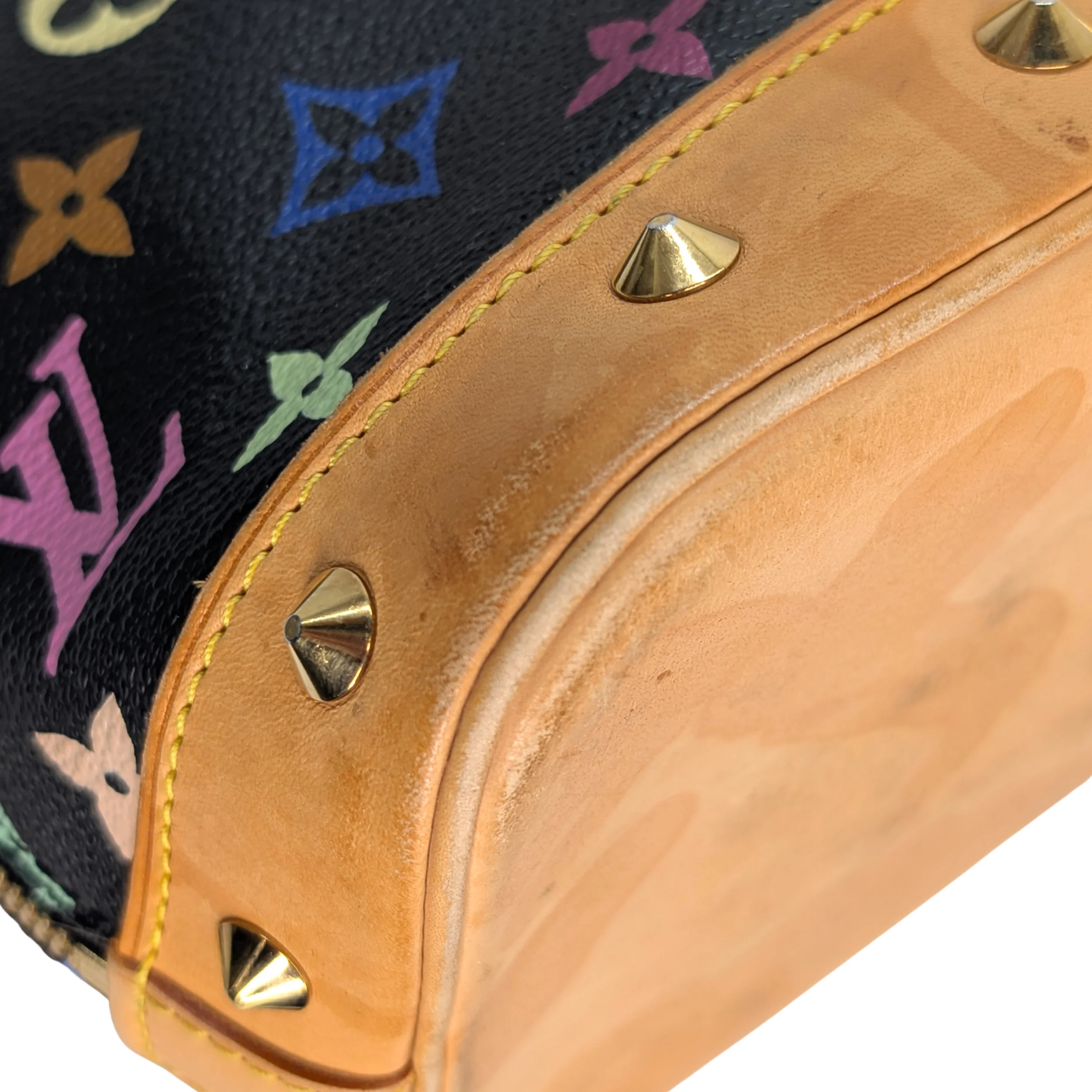 Louis Vuitton Takashi Murakami Alma PM Bag Black Monogram Multicolore - Image 7