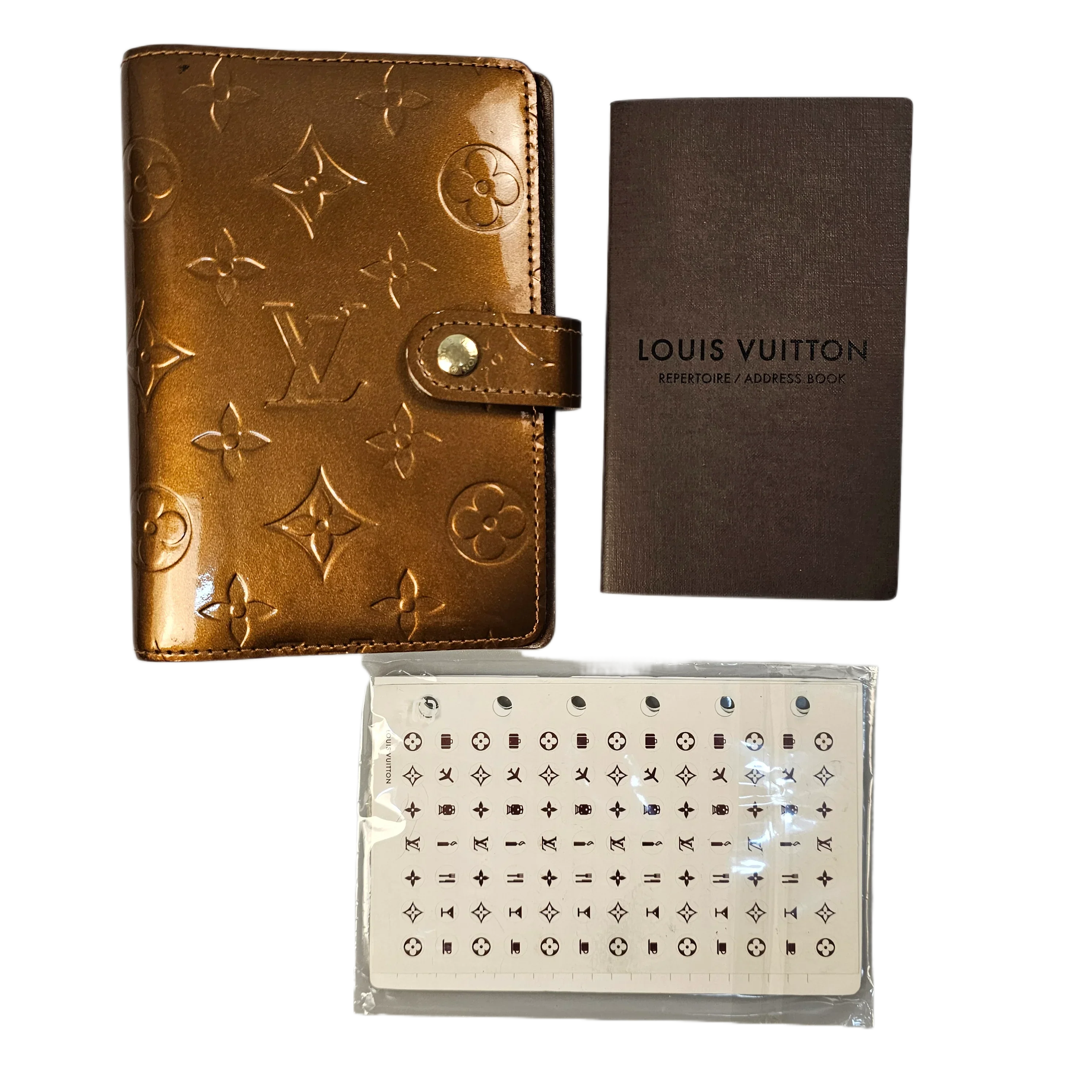Louis Vuitton Vernis Monogram Bronze Leather Agenda - Image 3