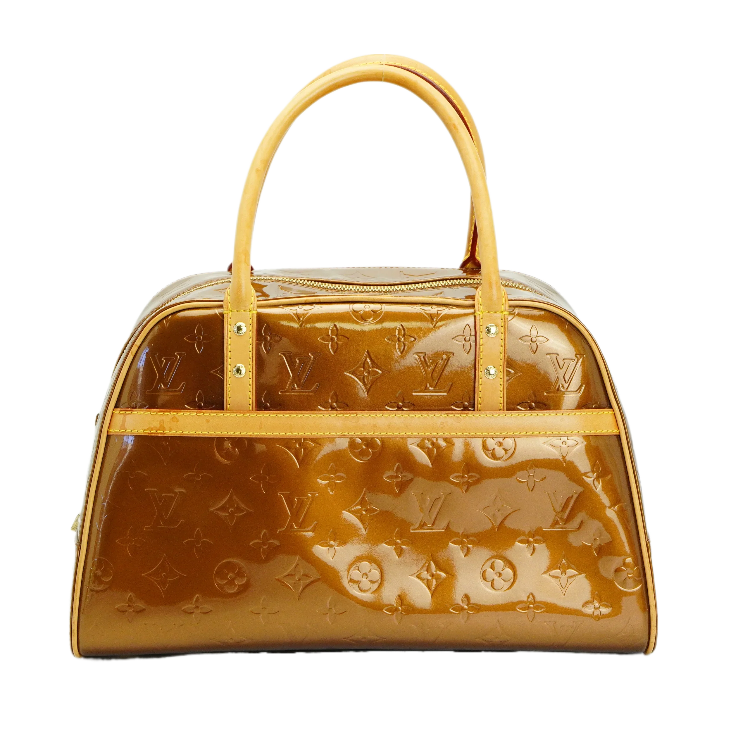 Louis Vuitton Bronze Monogram Vernis Tompkins Square Handbag - Image 2