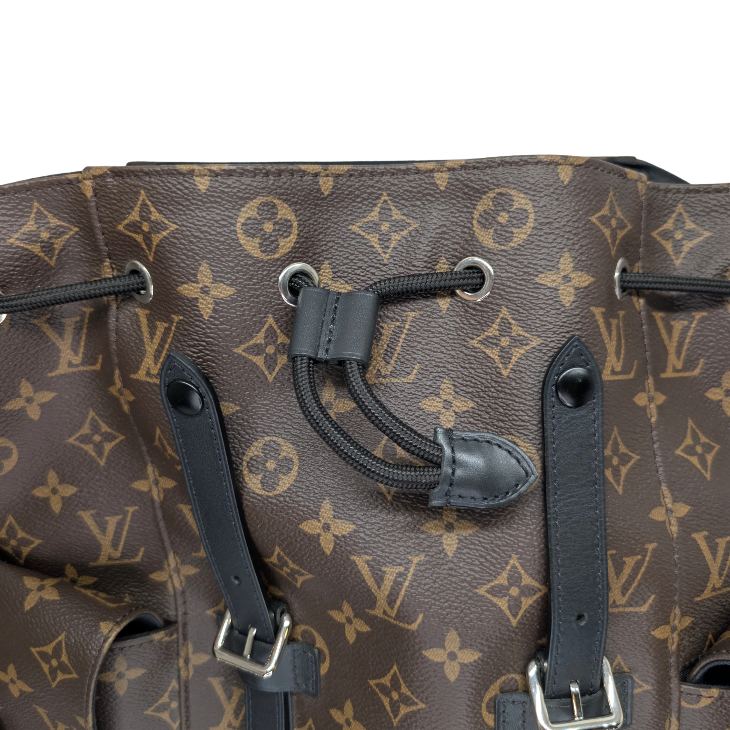 Louis Vuitton Christopher MM Backpack in Monogram Macassar Canvas - Image 12