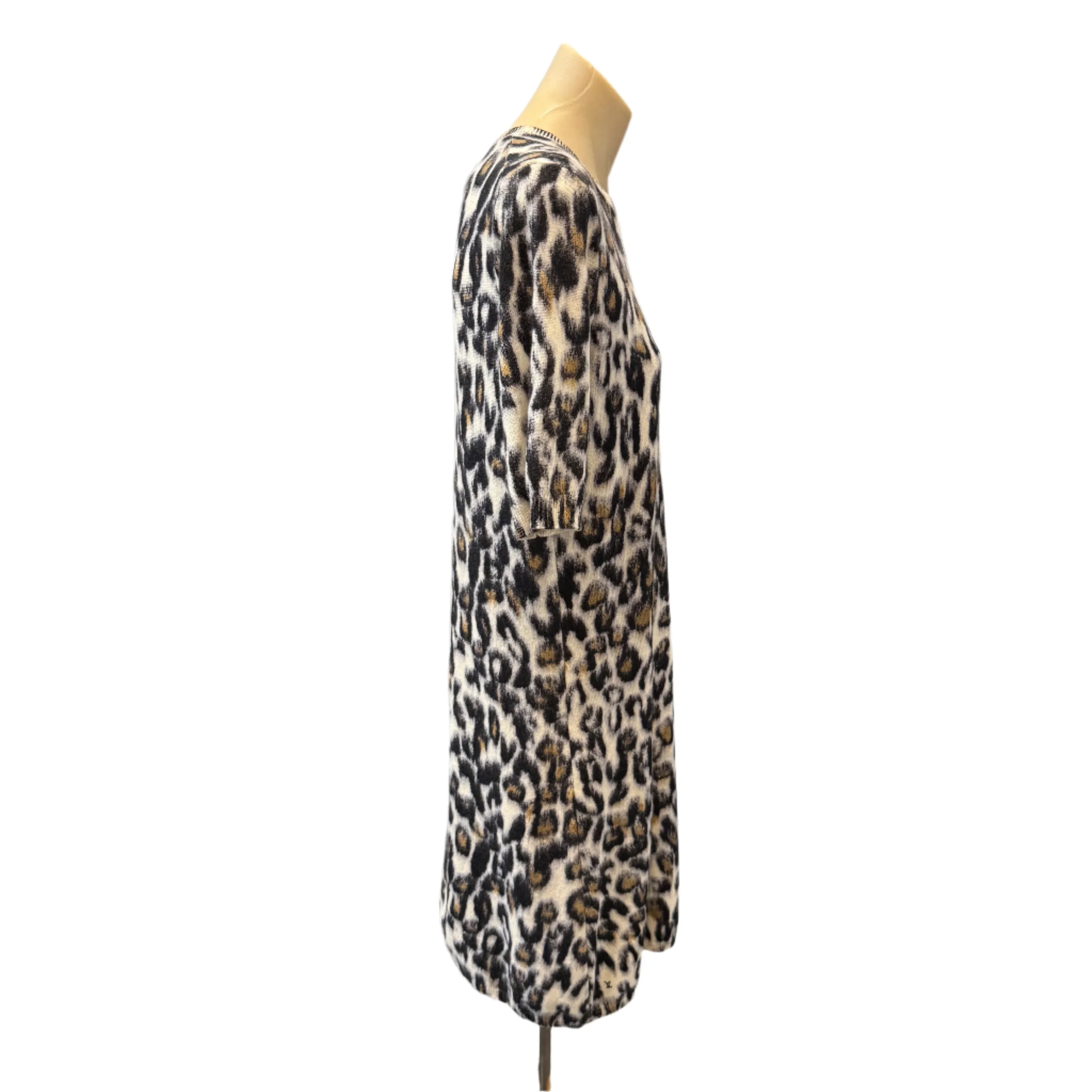 Louis Vuitton Cachemire Leopard Print Mini Dress Medium - Image 4