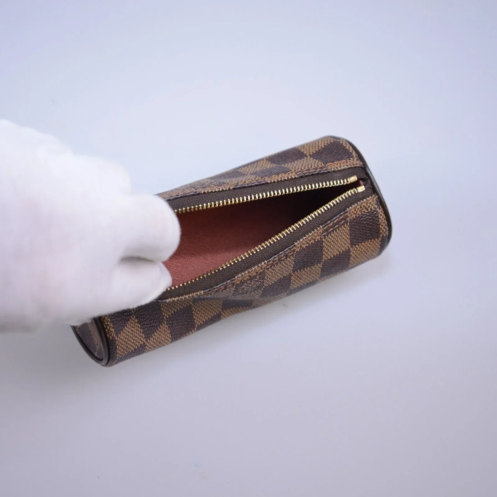 Louis Vuitton Damier Ebene Papillon 30 Monogram Bag With Pouch - Image 19