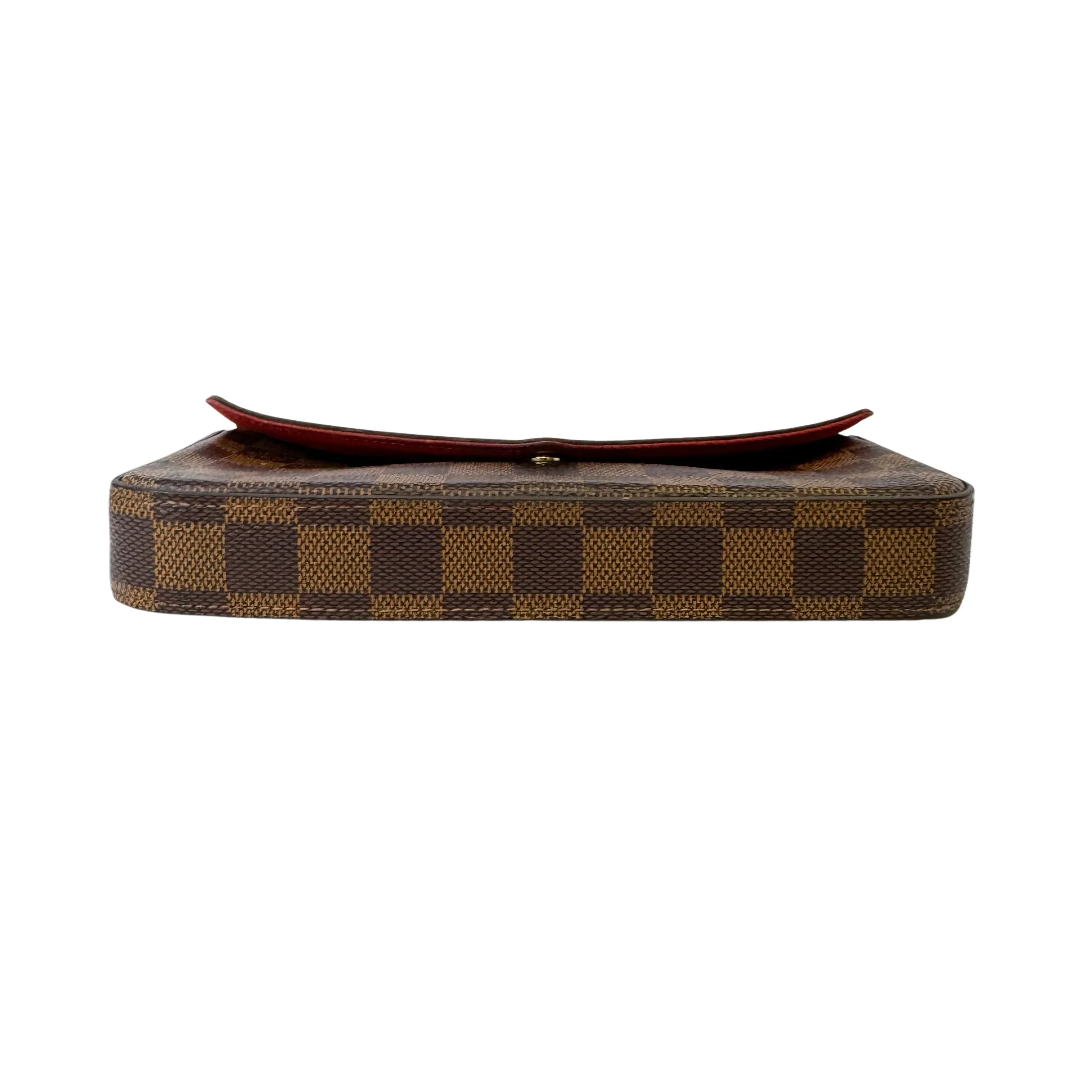 Louis Vuitton Damier Ebene Felicie Pochette Chain Wallet Bag - Image 7