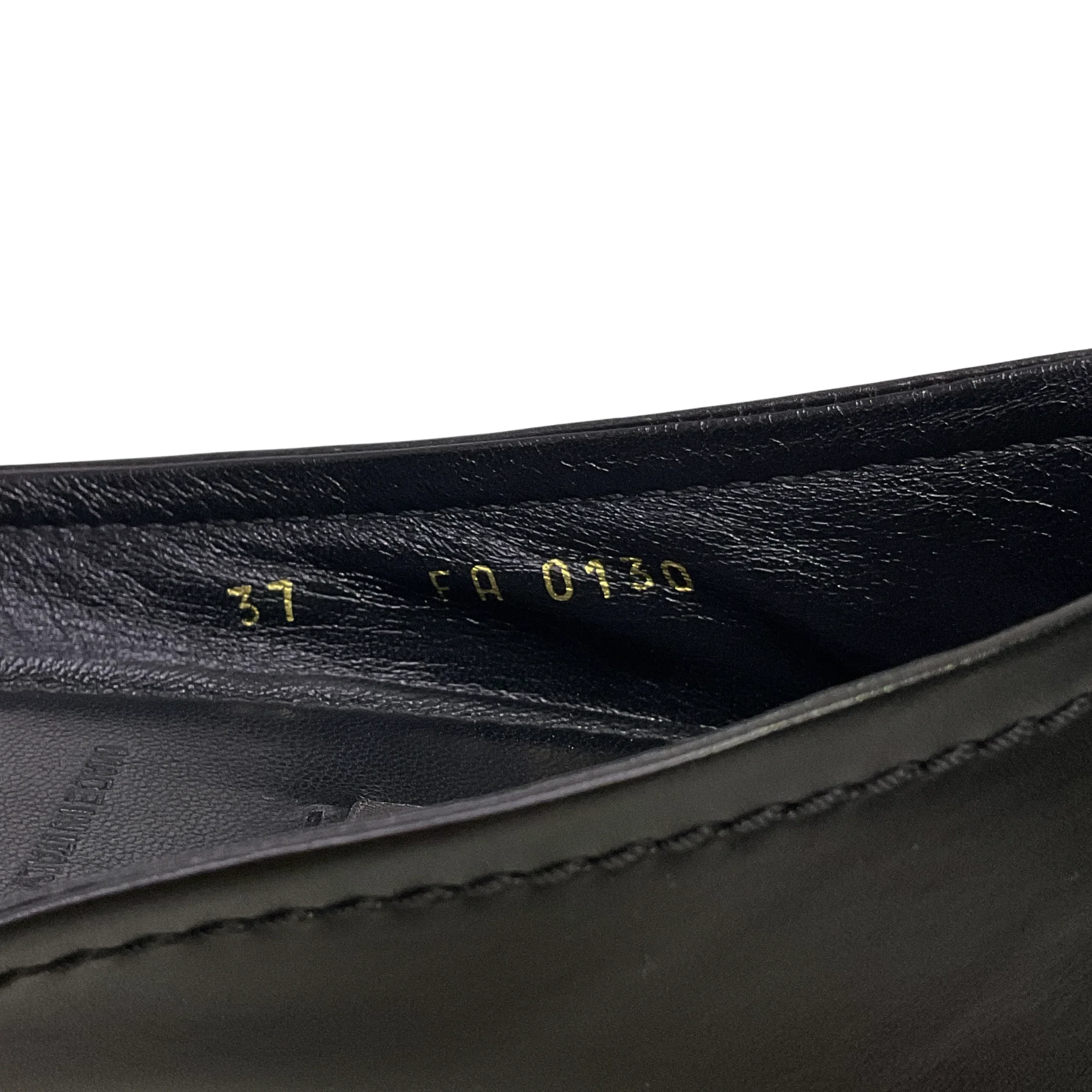 Louis Vuitton Leather Ballet Flats Black 37 - Image 9