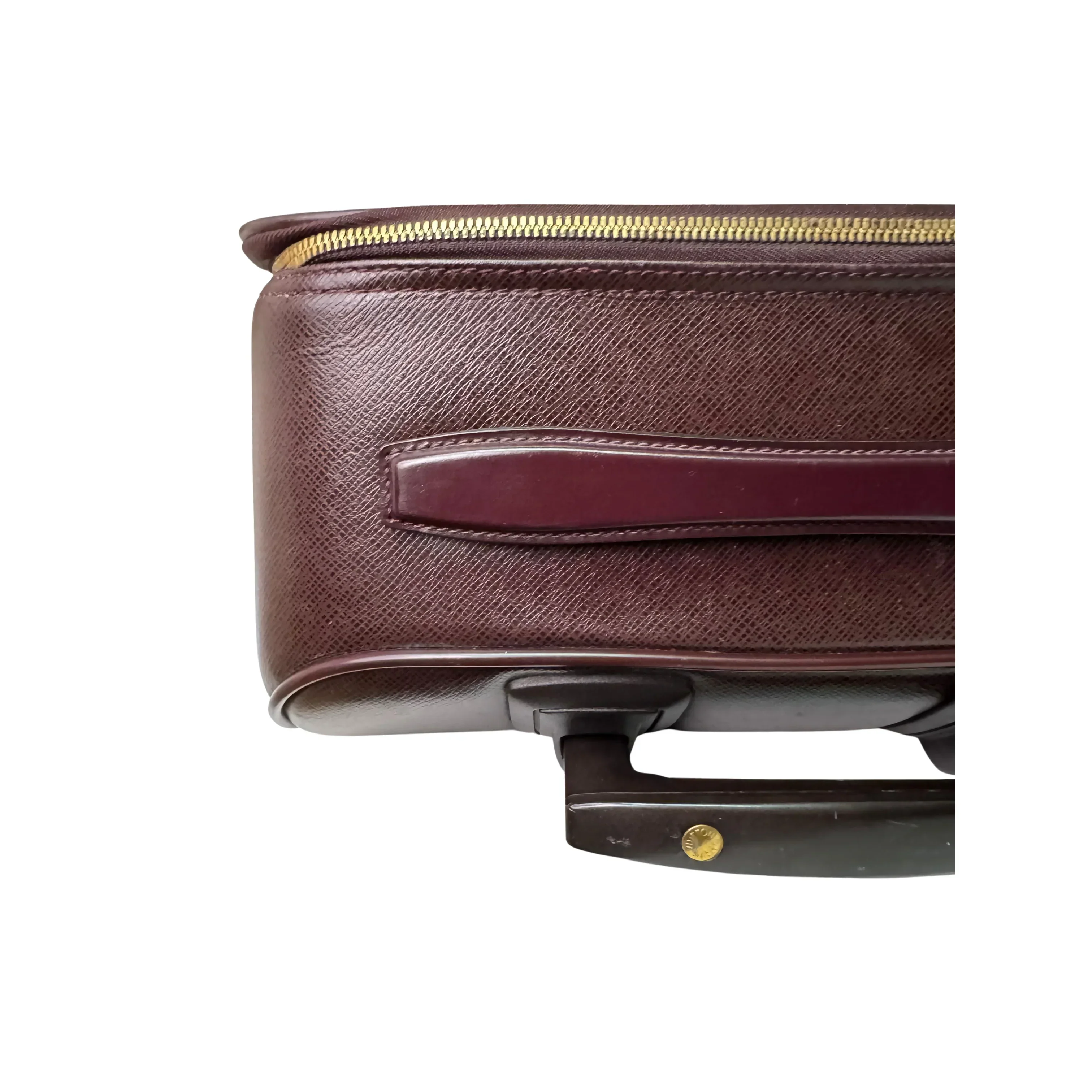 Louis Vuitton Pegase 45 Luggage Bag Leather Burgundy - Image 18