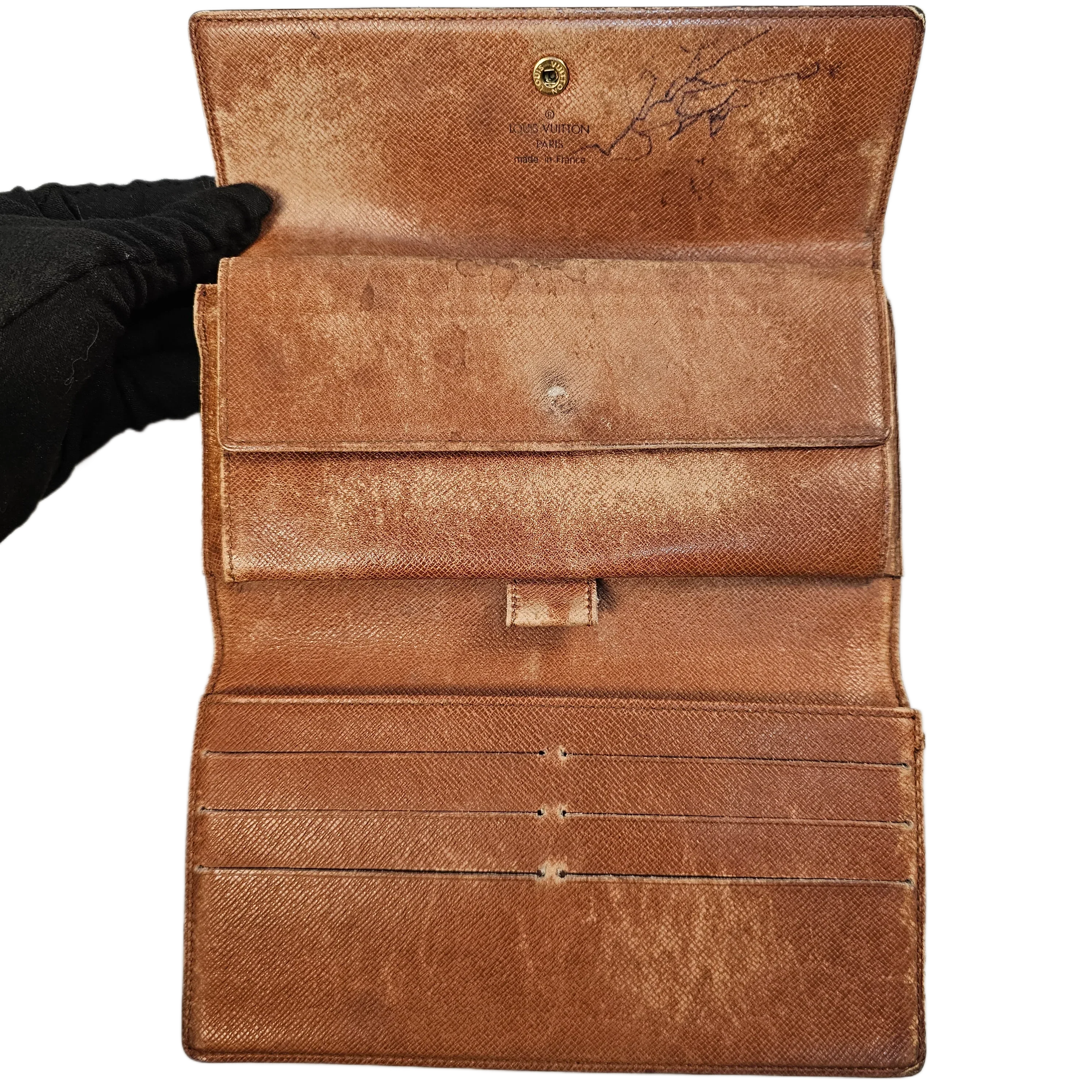 Louis Vuitton Portefeuille Sarah Monogram Long Wallet - Image 3