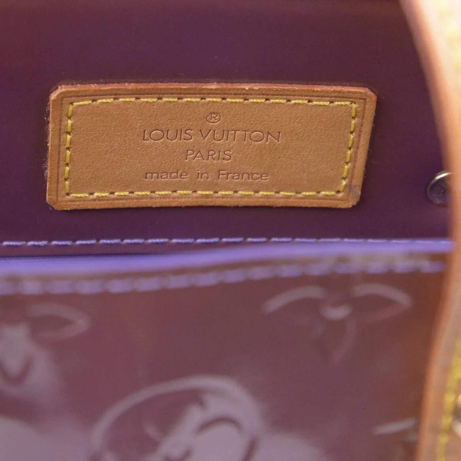 Louis Vuitton Monogram Vernis Reade PM Bag Violet - Image 7