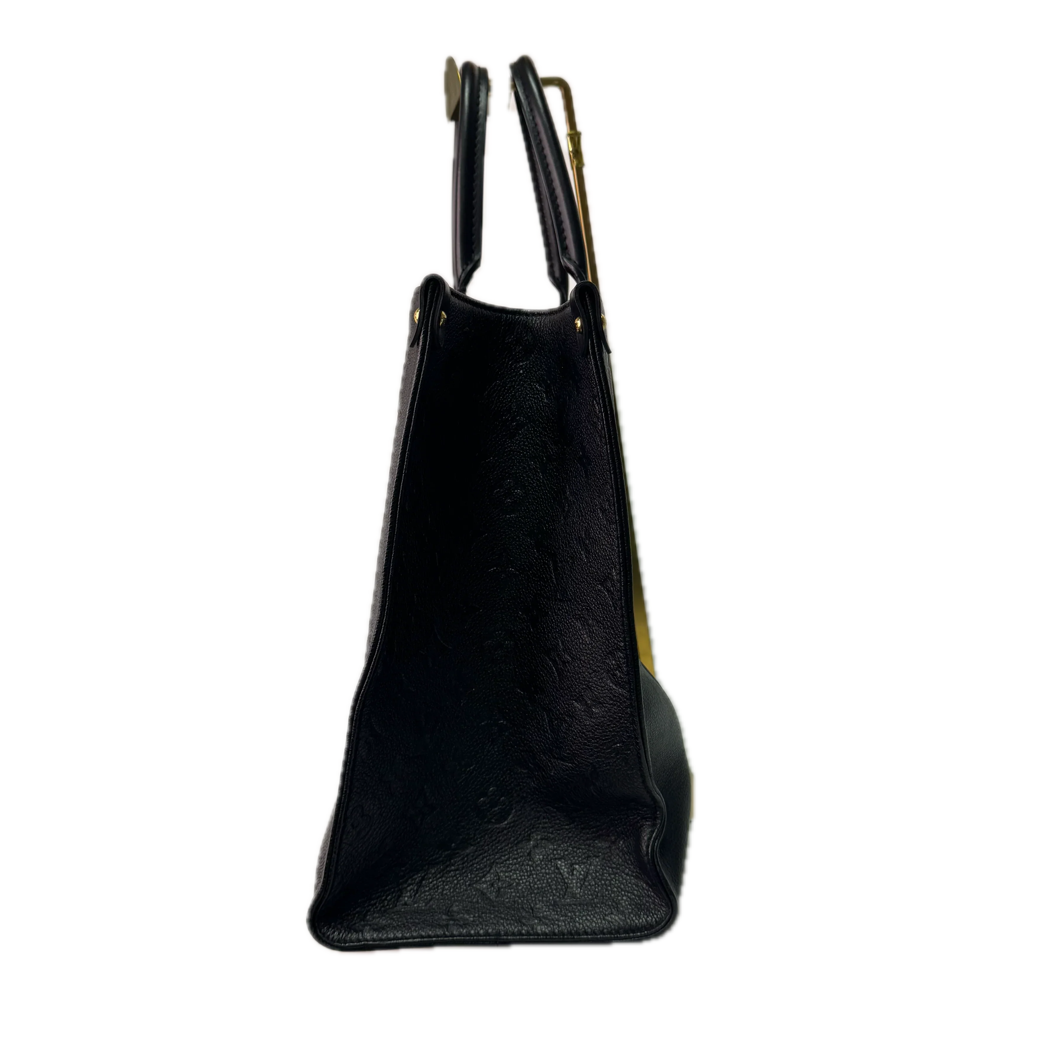 Louis Vuitton OnTheGo Monogram Tote Bag Leather Black - Image 4