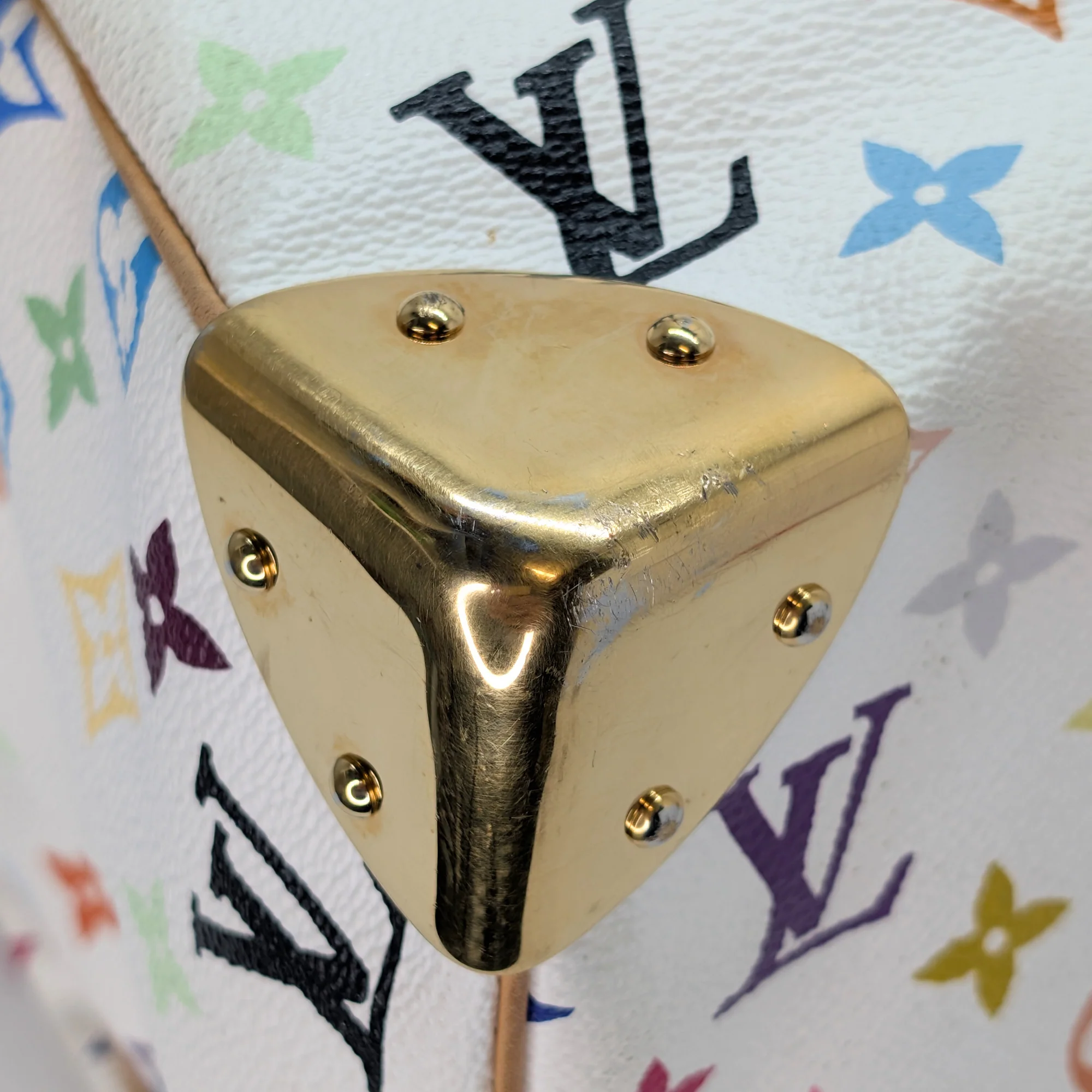 Louis Vuitton Murakami Speedy 30 Multicolour Handbag White - Image 12