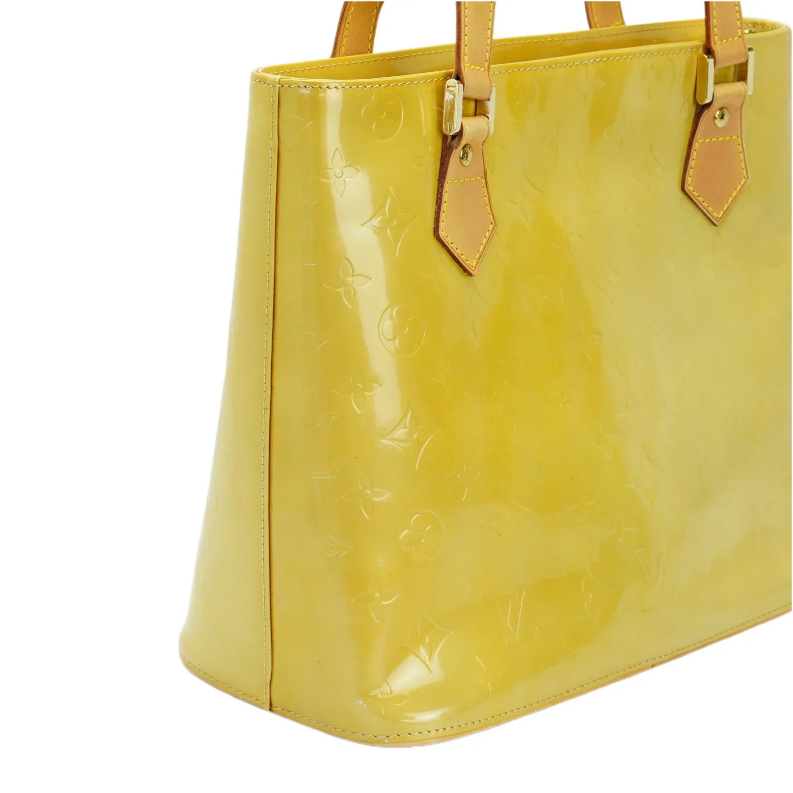 Louis Vuitton Vernis Houston Tote Bag Yellow - Image 3