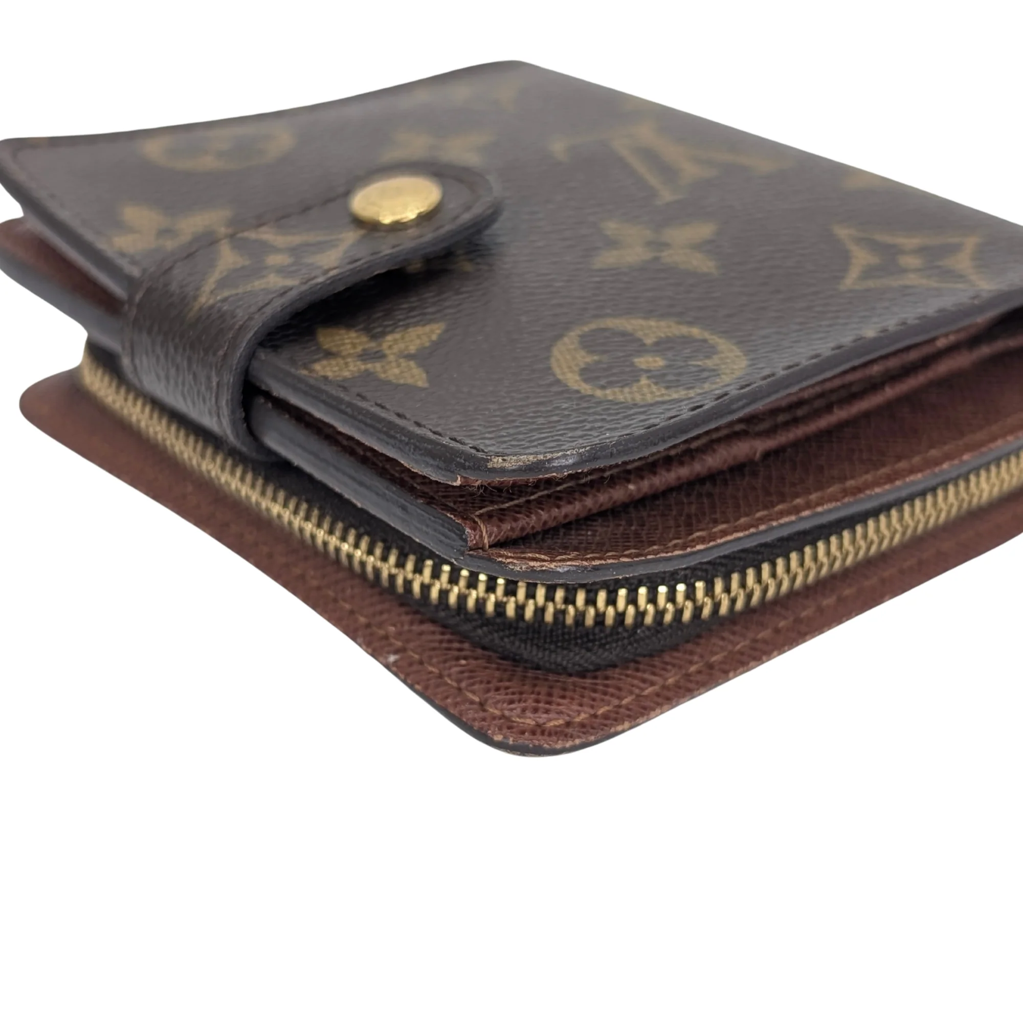 Louis Vuitton Compact Zip Bi-Fold Wallet Brown - Image 8