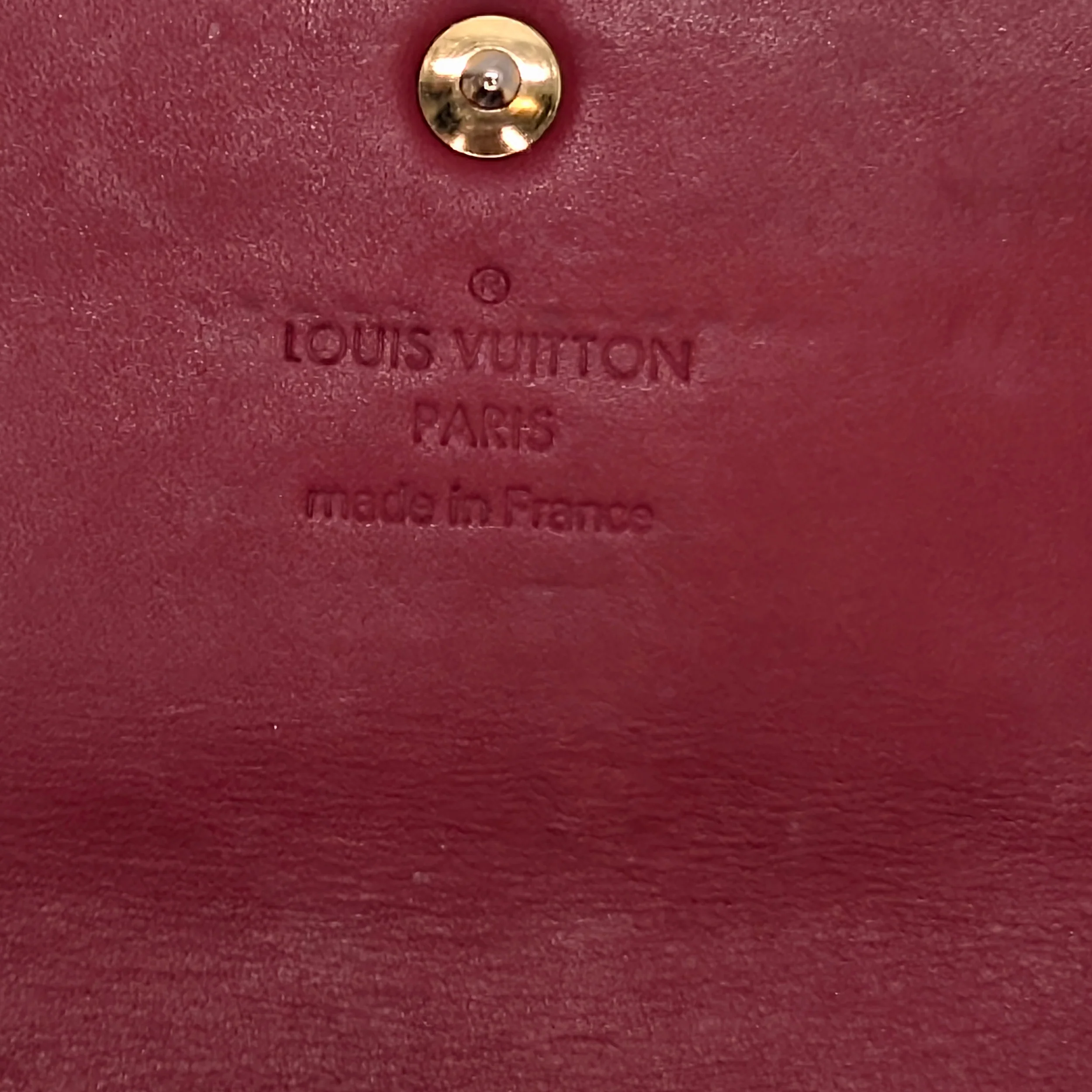 Louis Vuitton Sarah Long Wallet Vernis Leather Patent Red - Image 12