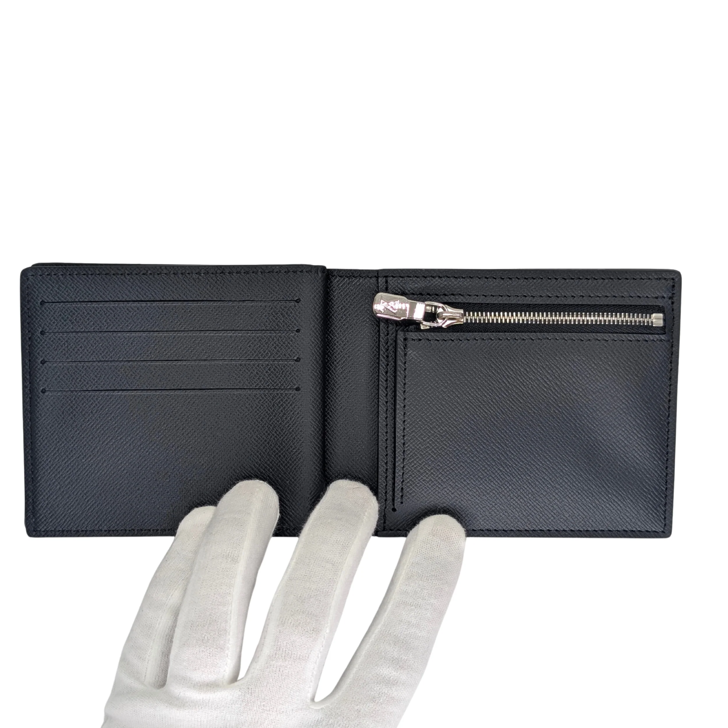Louis Vuitton Bifold Men's Wallet Leather Black - Image 15