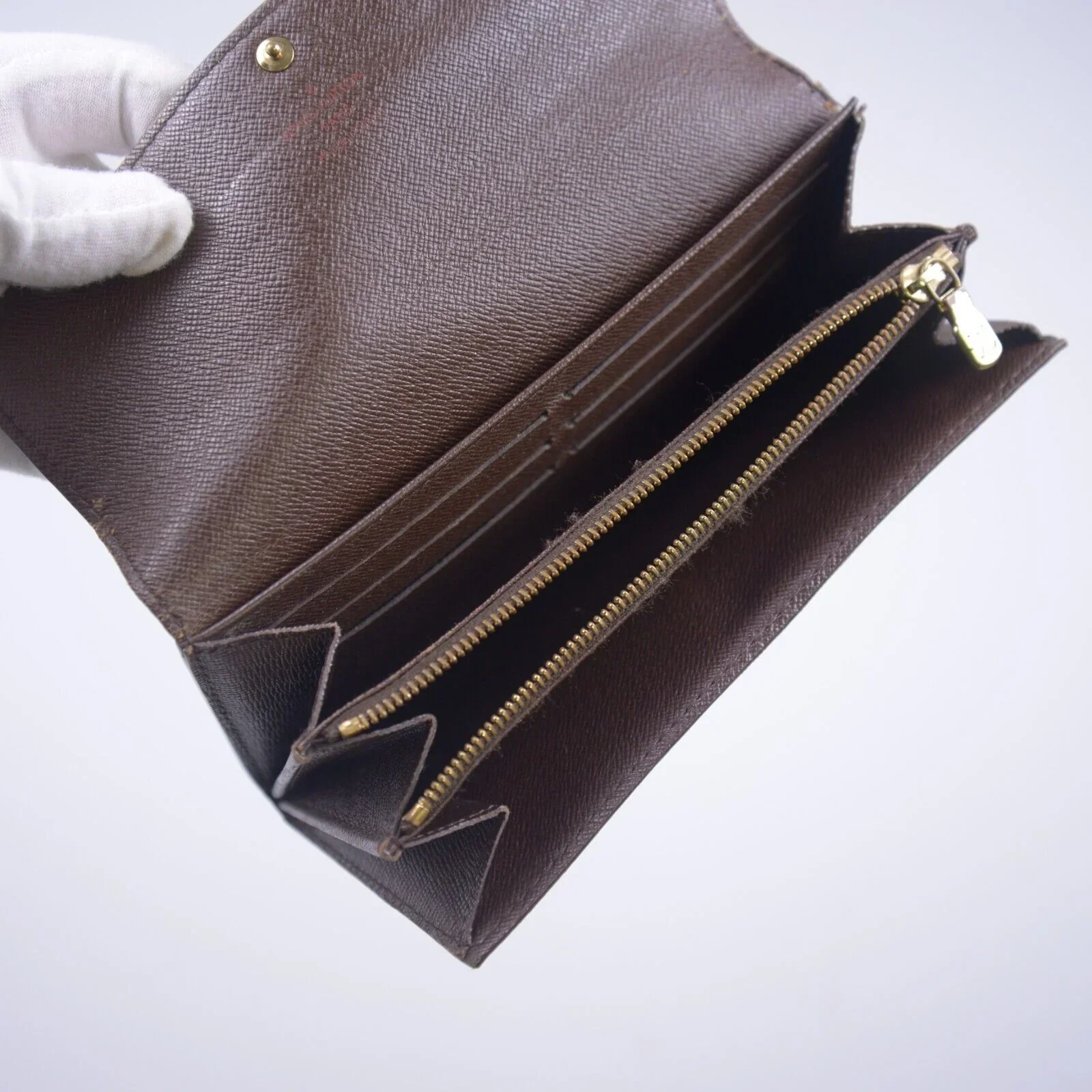 Louis Vuitton Damier Bifold Monogram Long Wallet Portefeuille Sala - Image 13