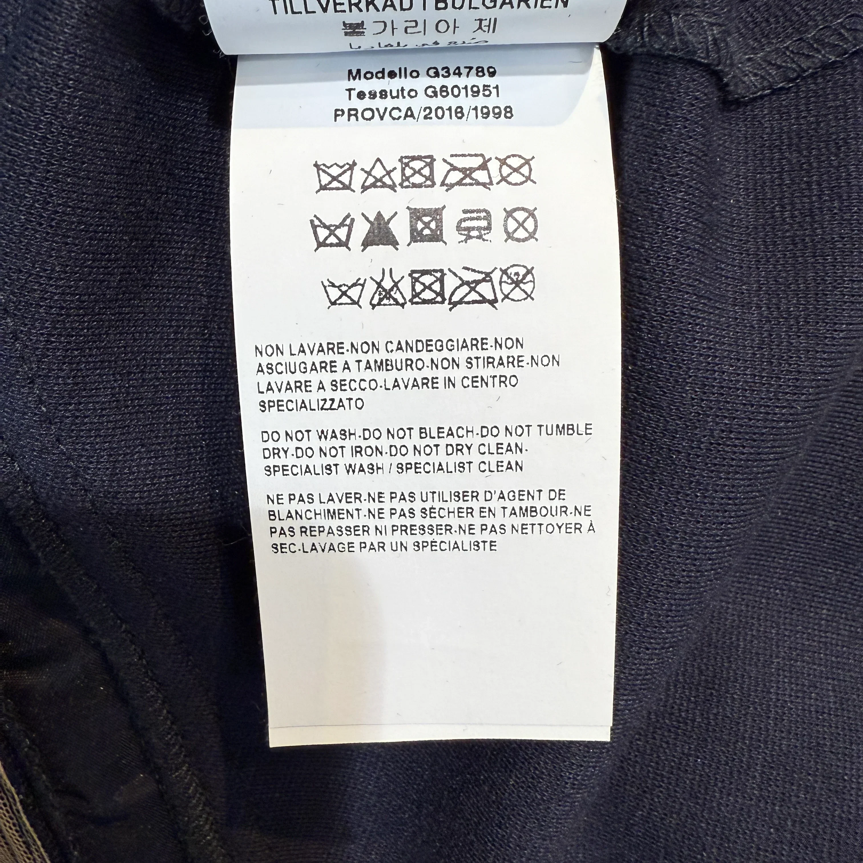 Versace Navy Long Sleeve Fitted Dress with Hardware Detail – Size 44 - Image 12