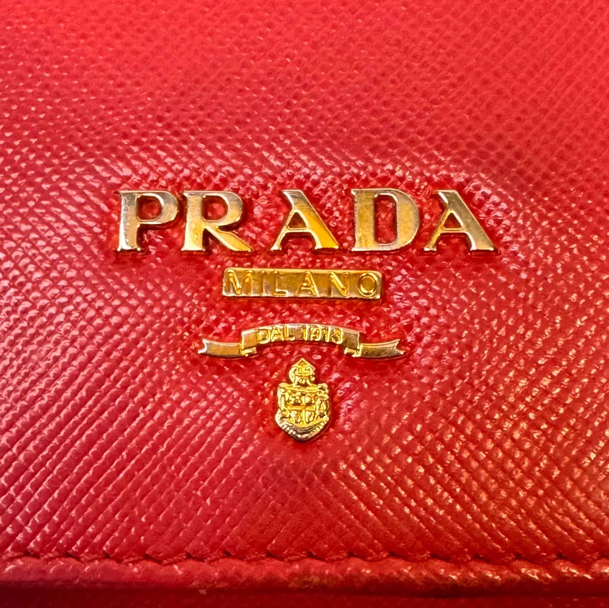 Prada Vitello Daino Continental Flap Wallet in Pink - Image 19