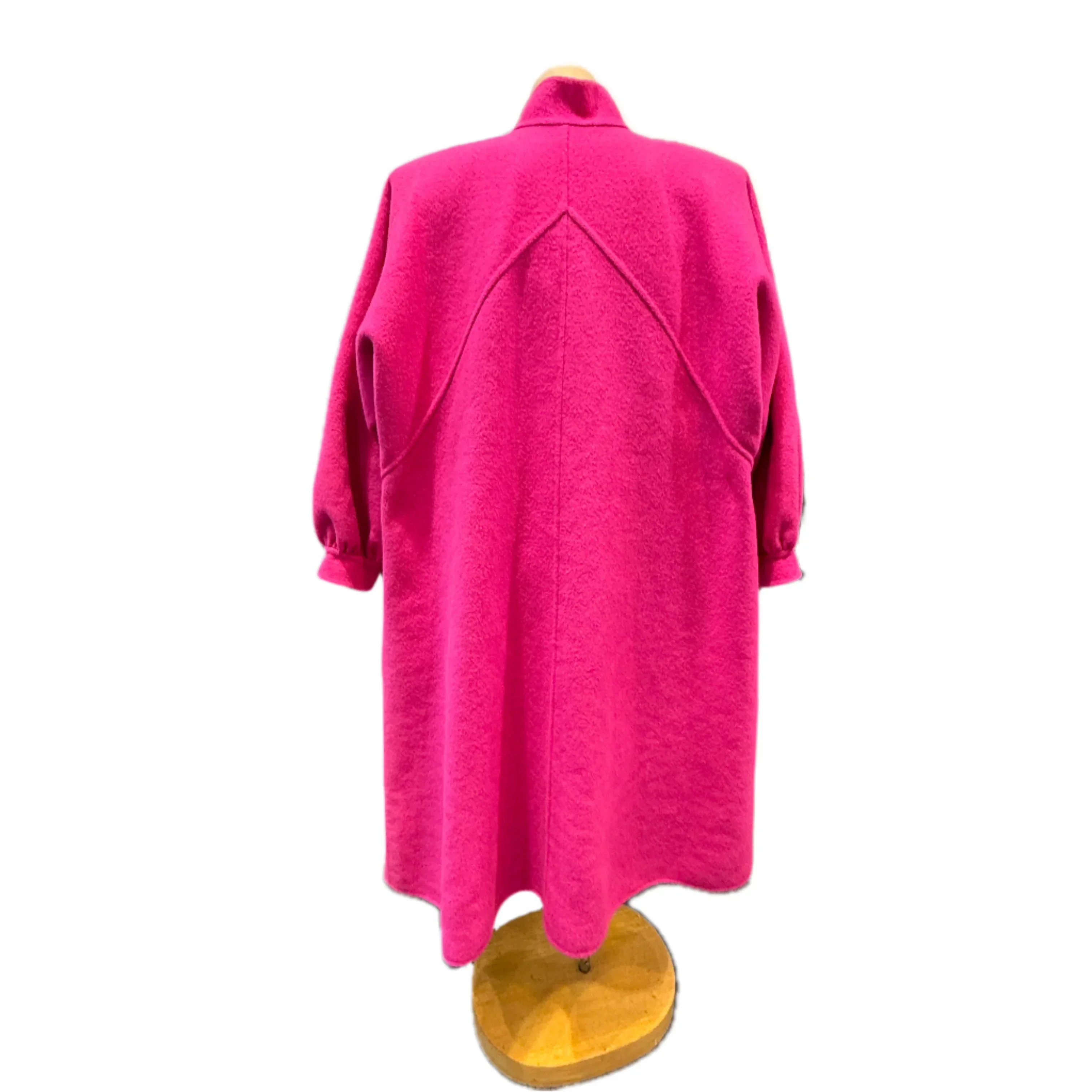 Yves Saint Laurent Fuschia Pink Wool Coat - Image 2