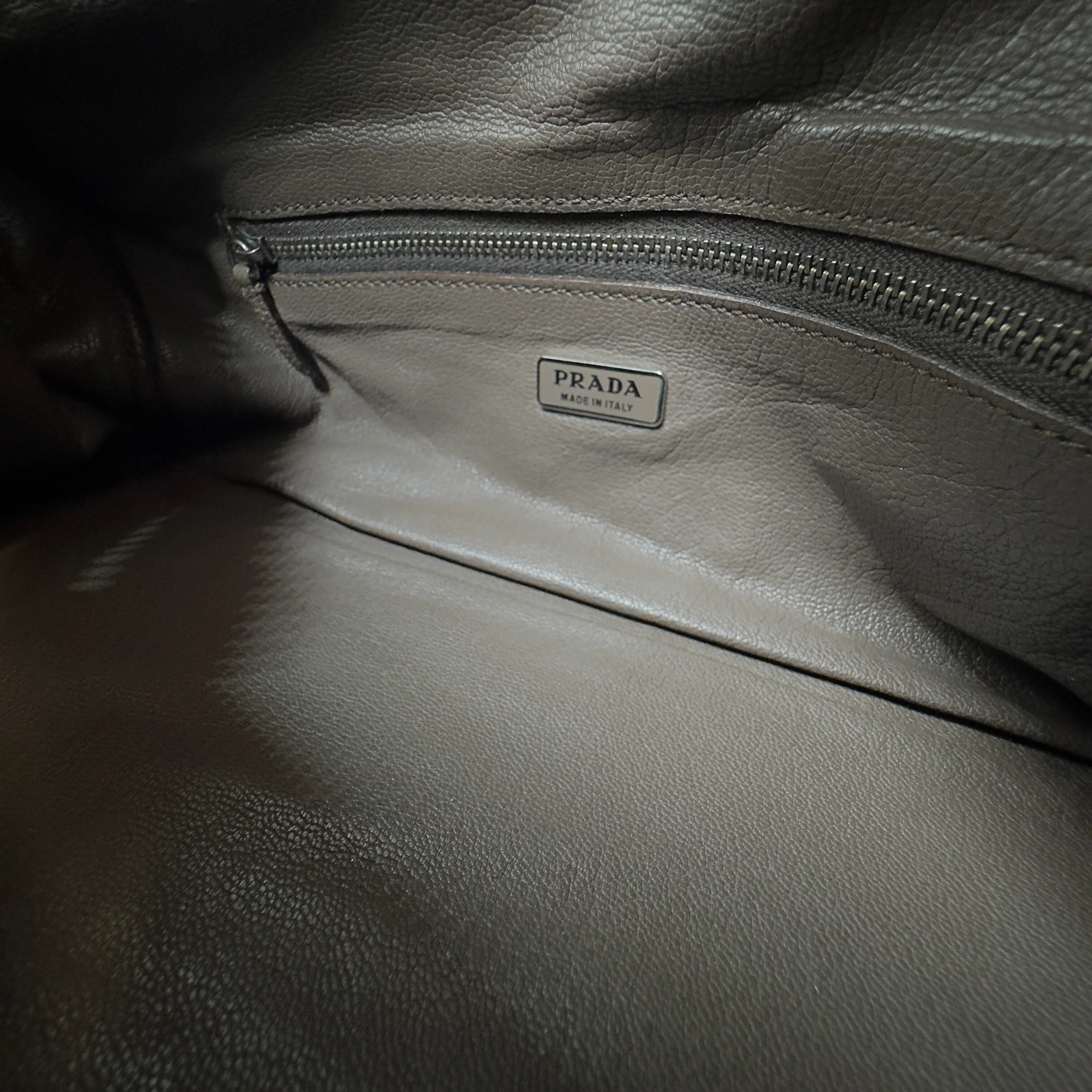 Prada Vitello Daino Leather Shoulder Bag Brown - Image 8