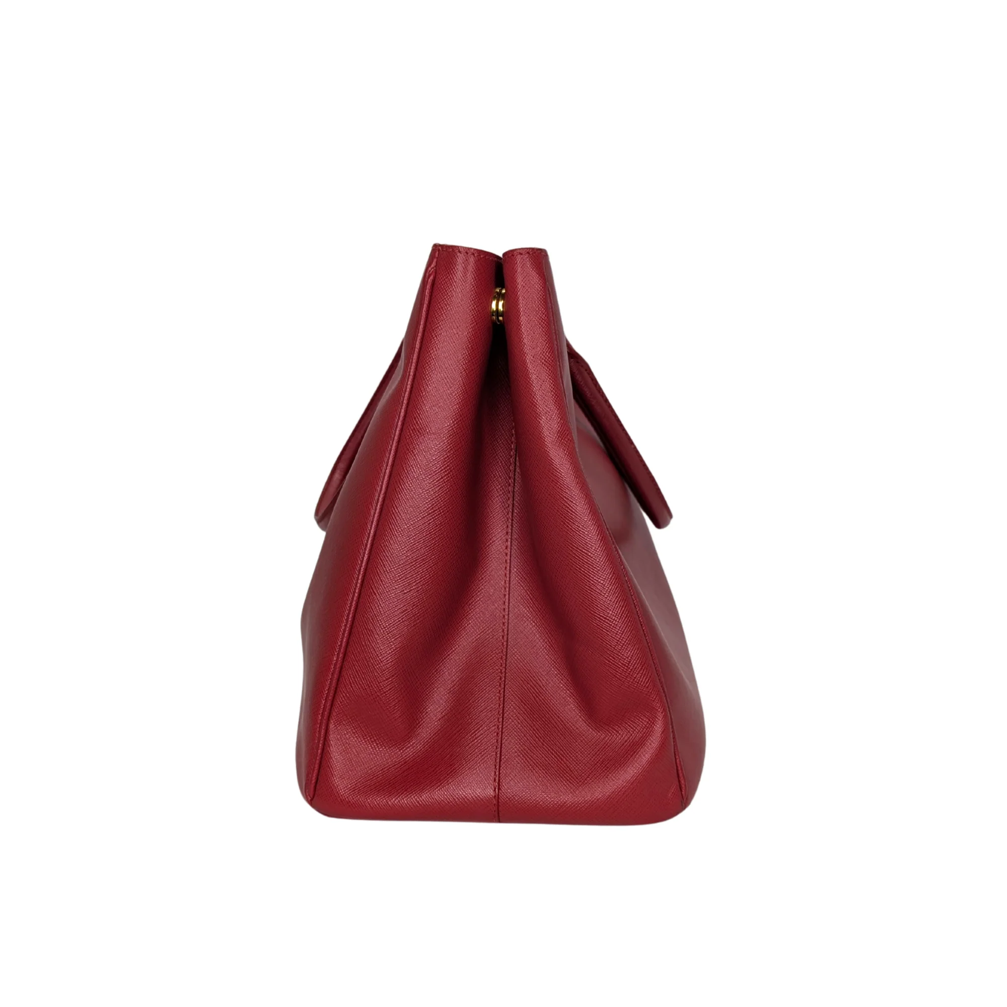 Prada Lux Open Saffiano Tote Bag Red - Image 3