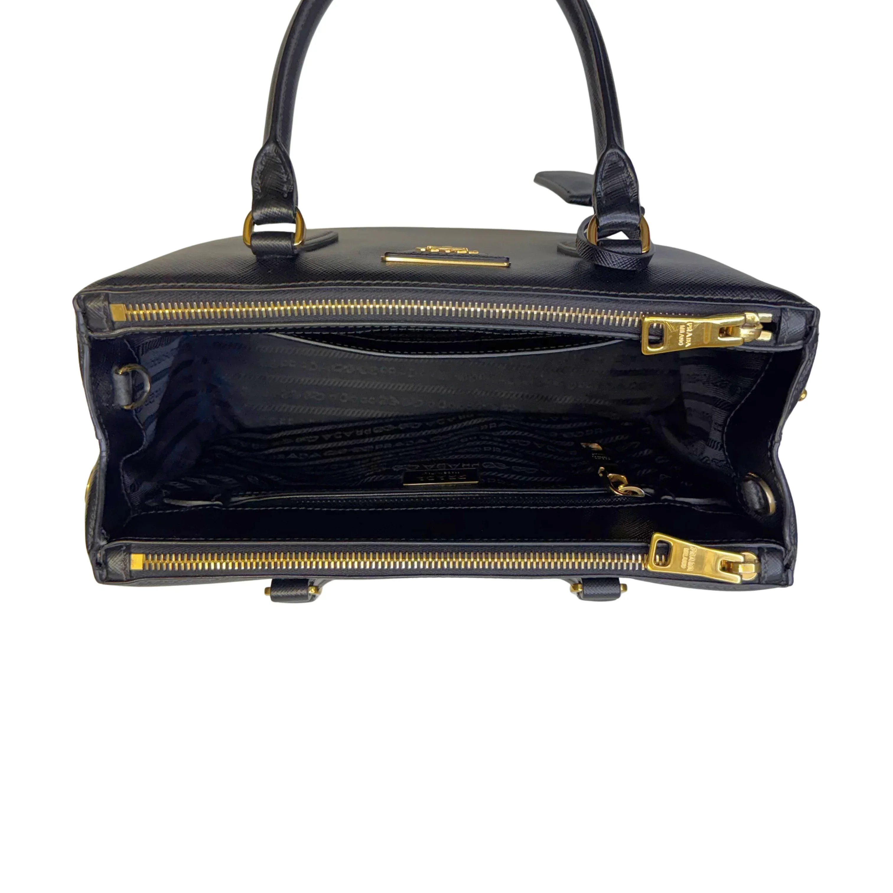 Prada Medium Galleria Saffiano leather bag Black - Image 6