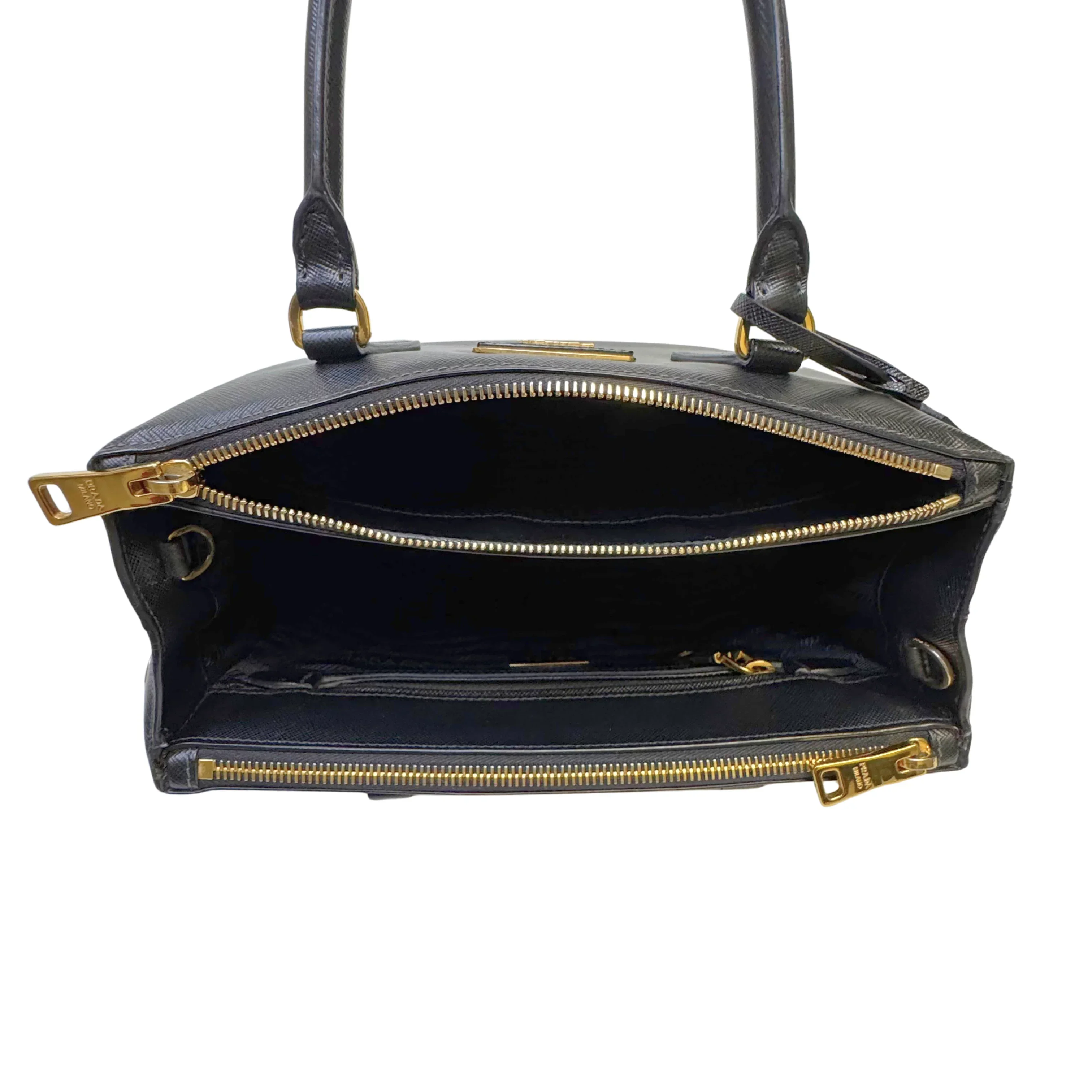 Prada Medium Galleria Saffiano leather bag Black - Image 8