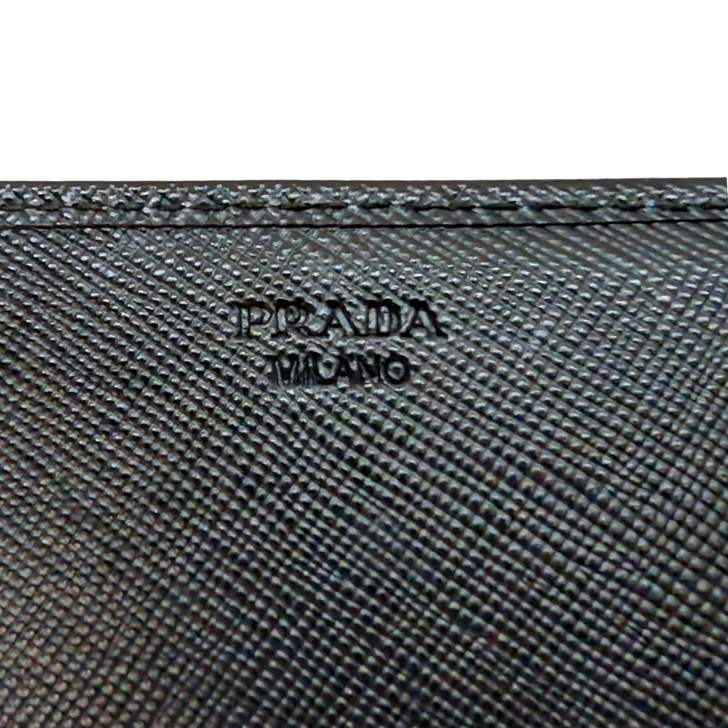 Prada Saffiano Leather Long Wallet Black - Image 8