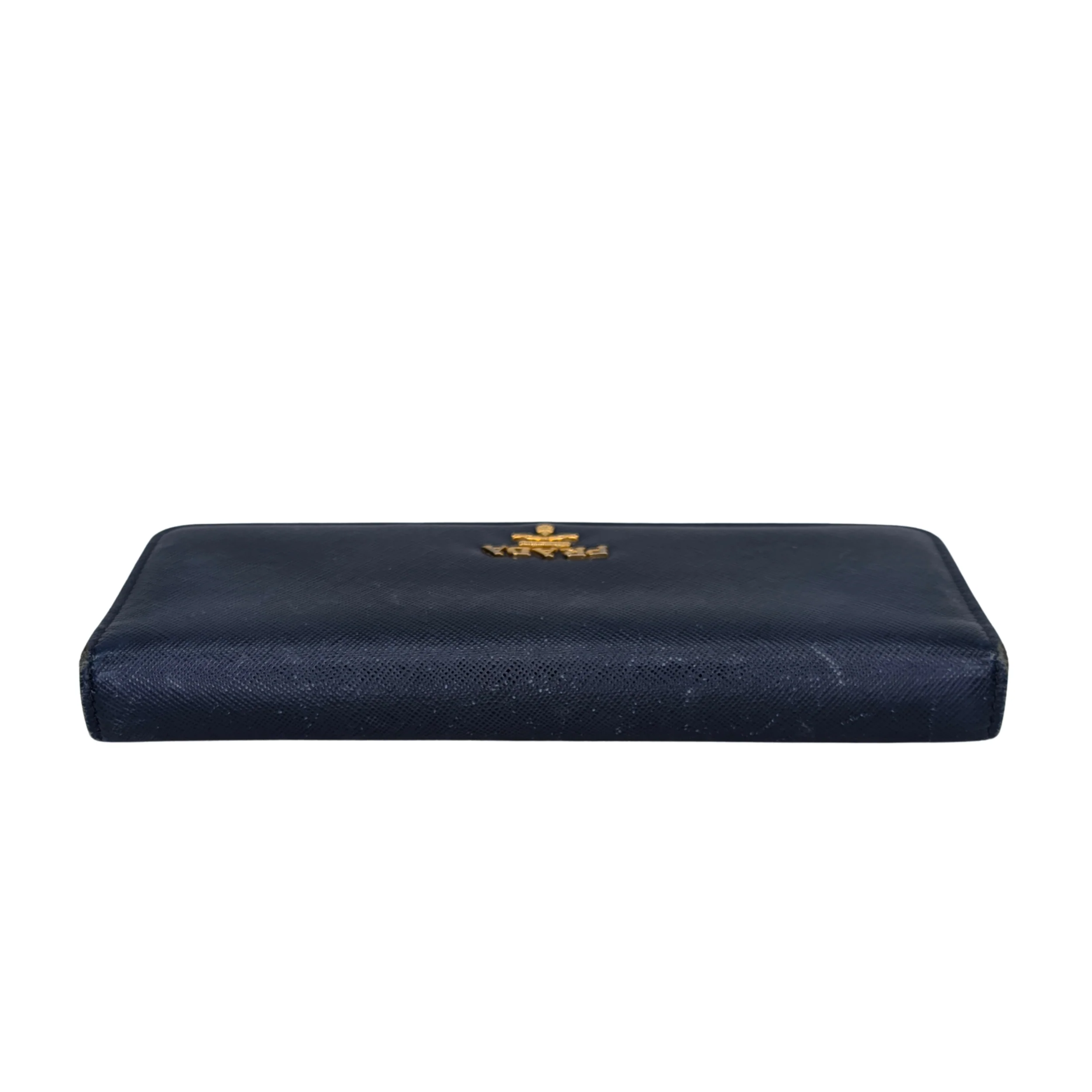 Prada Saffiano Leather Navy Blue Long Wallet - Image 3