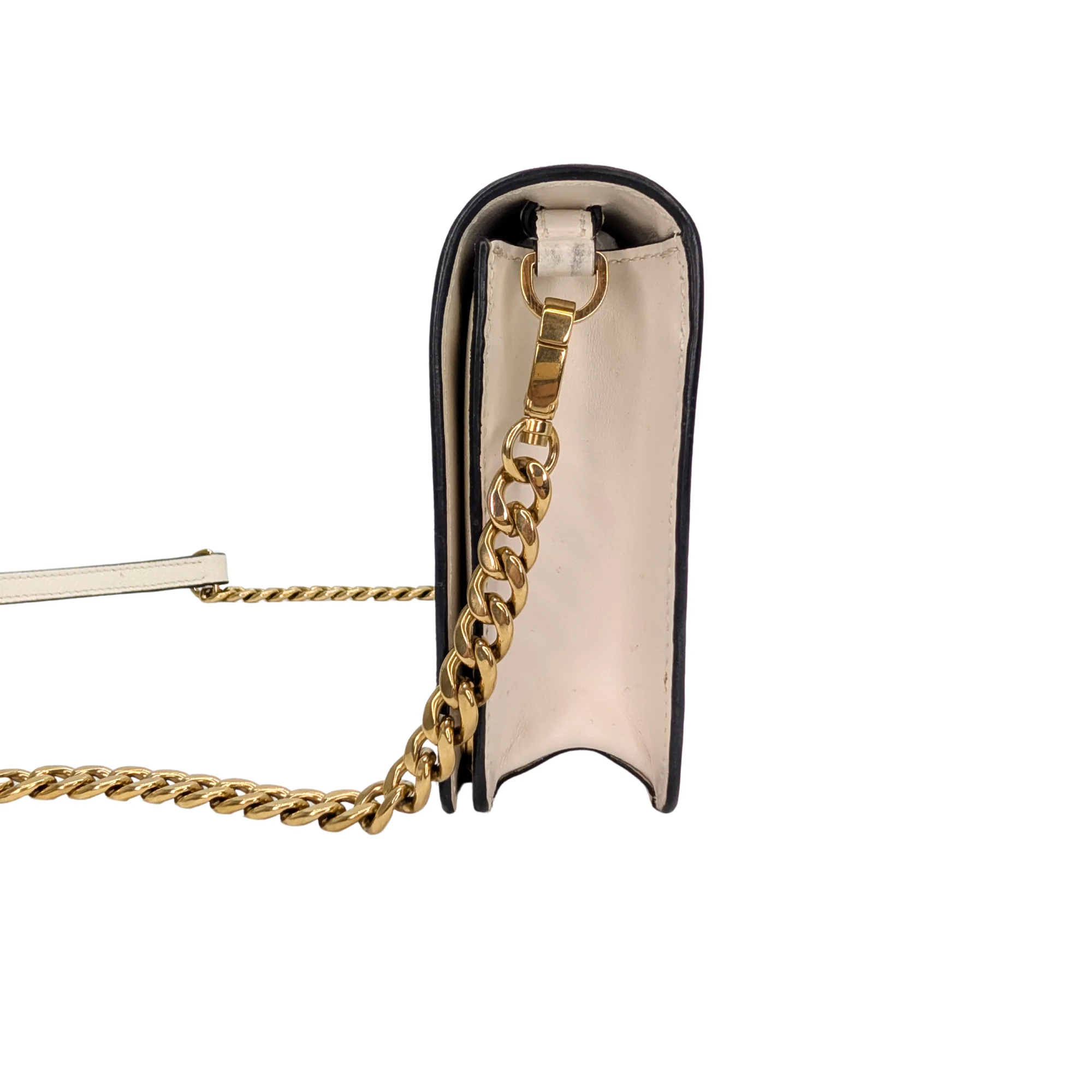 Prada Saffiano White Small Chain Bag White - Image 3